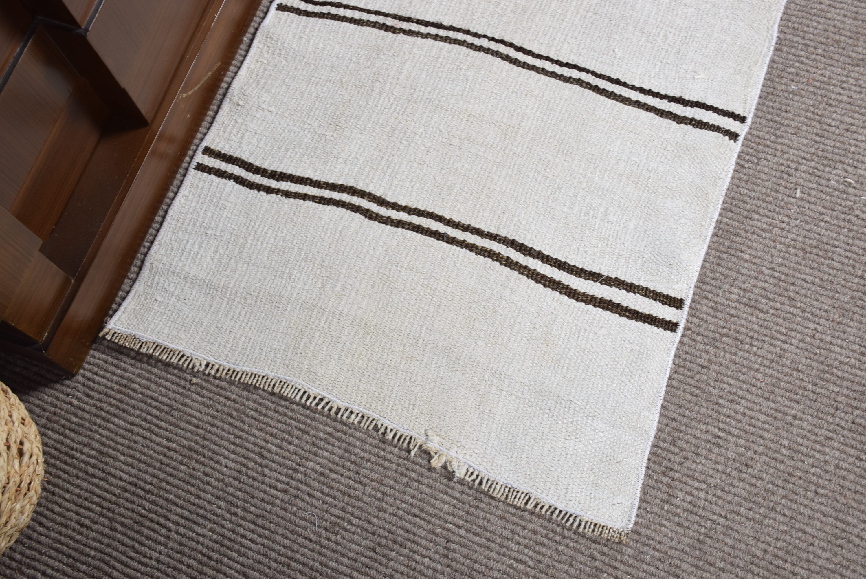 Dorm Rugs, 1.9x2.7 ft Small Rug, Vintage Rugs, Beige Oushak Rugs, Home Decor Rug, Turkish Rug, Door Mat Rug, Bedroom Rug