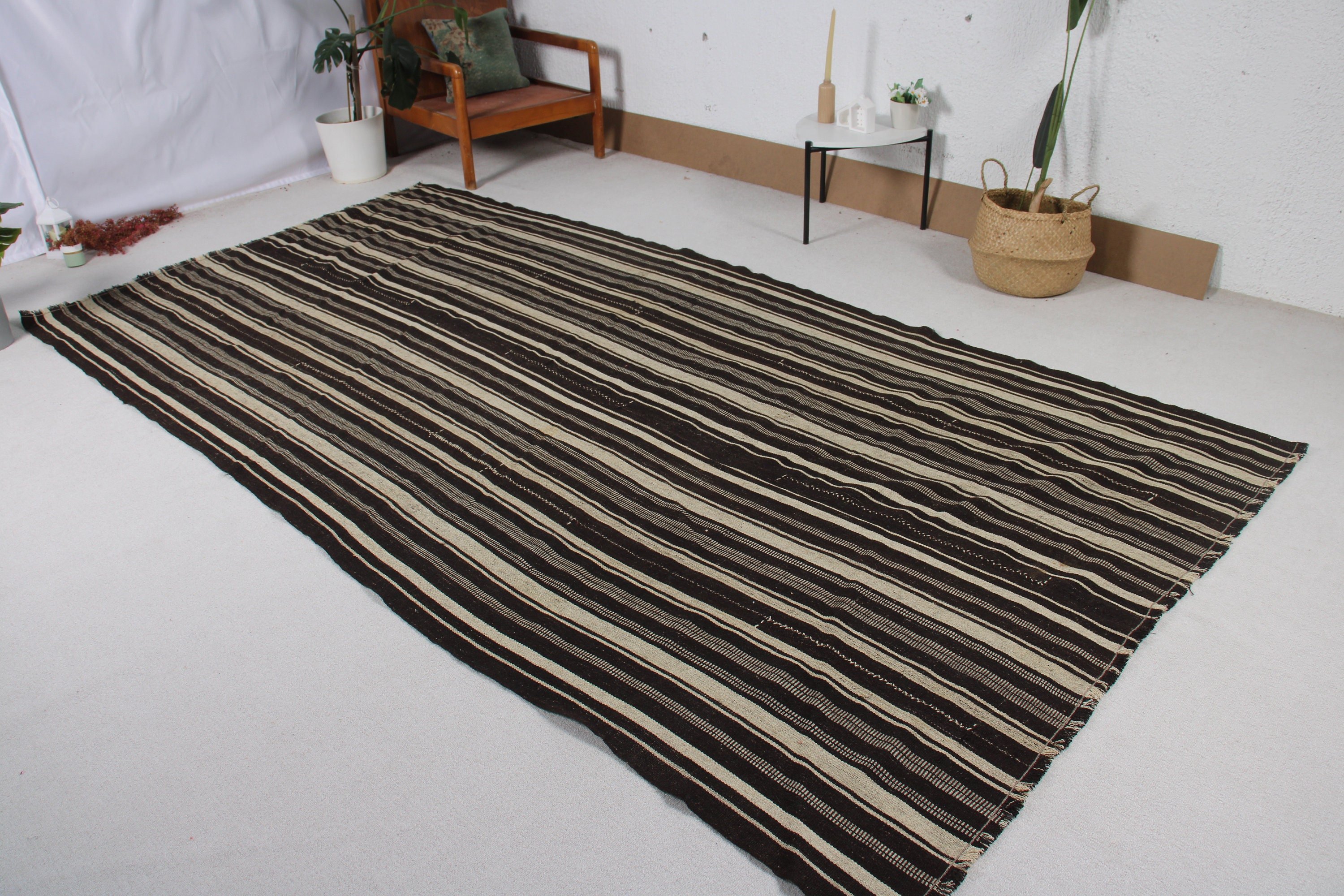 5.7x11 ft Büyük Halılar, Anadolu Halıları, Vintage Halılar, Oturma Odası Halısı, Kilim, Türk Halıları, Kahverengi Mutfak Halısı, Fas Halısı, Salon Halısı