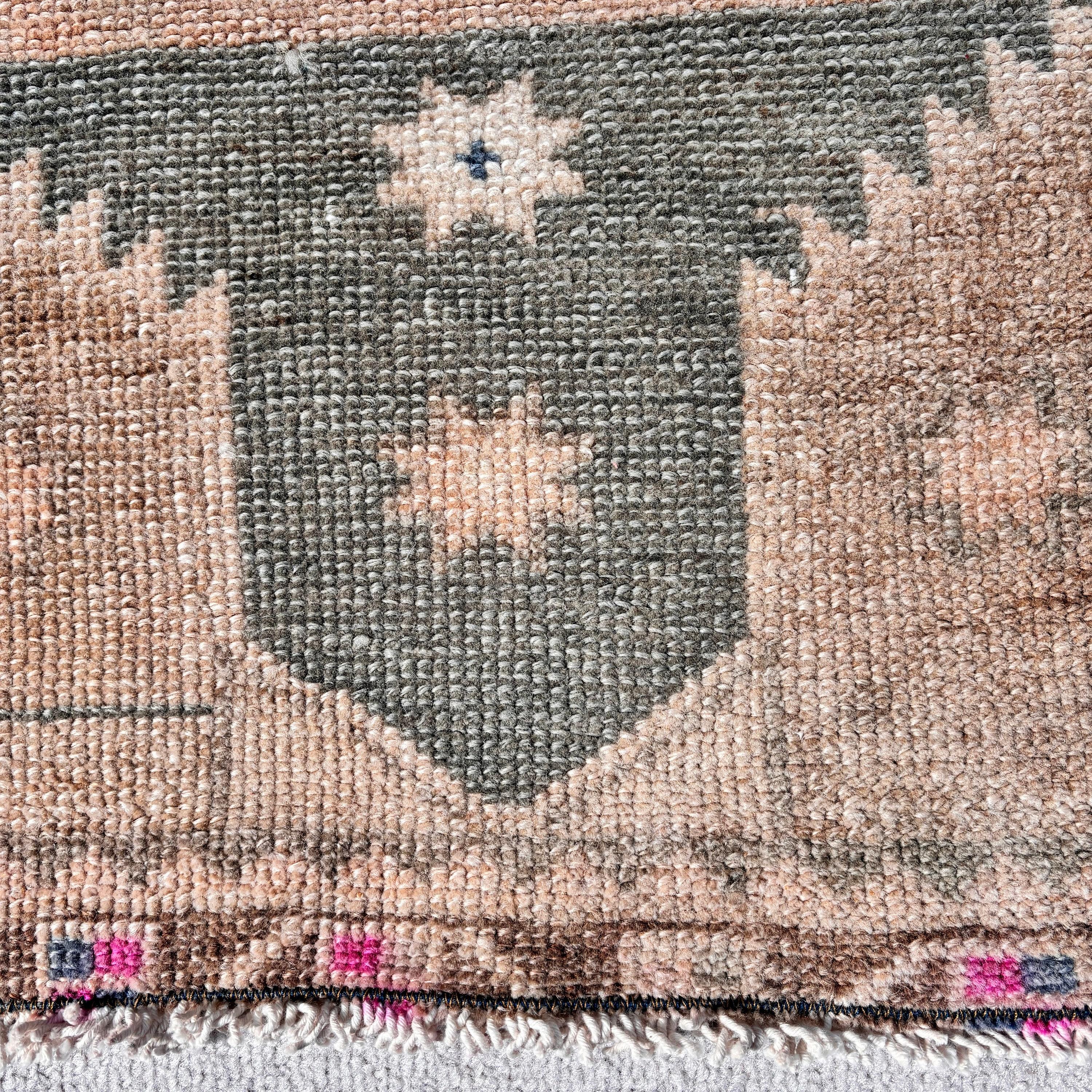 Small Vintage Rugs, Bathroom Rug, Vintage Rugs, 1.5x2.8 ft Small Rugs, Brown Cool Rugs, Anatolian Rugs, Kitchen Rug, Turkish Rugs