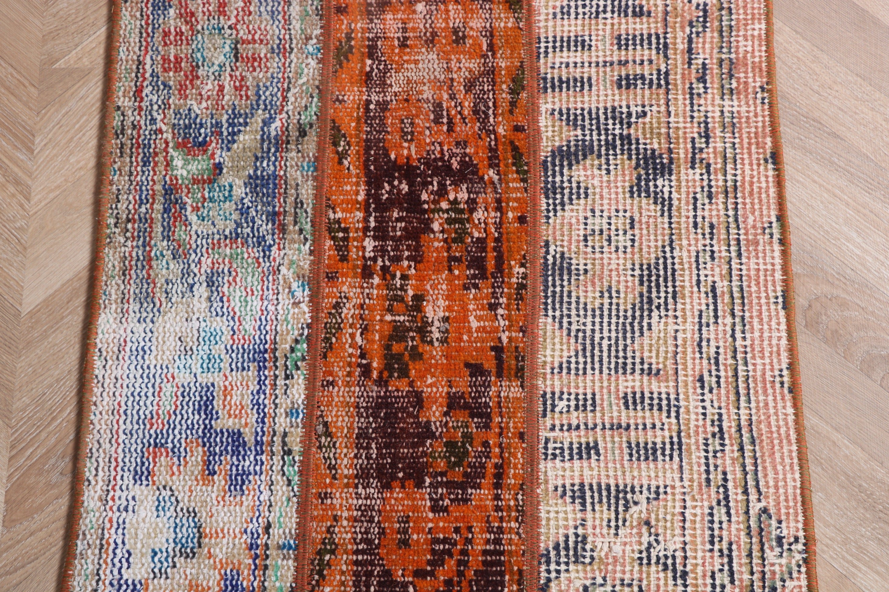 Bedroom Rug, Boho Rug, 1.8x2.6 ft Small Rugs, Handwoven Rug, Vintage Rug, Orange Wool Rugs, Turkish Rug, Bath Rug, Rugs for Bathroom