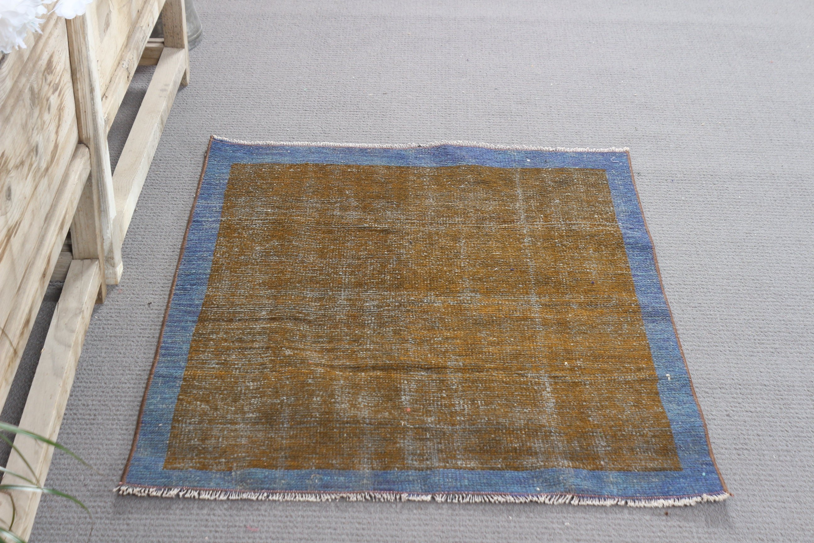 Brown Bedroom Rugs, Turkish Rugs, Wall Hanging Rug, 2.8x3.2 ft Small Rugs, Door Mat Rug, Vintage Rug, Moroccan Rug, Boho Rug, Anatolian Rug