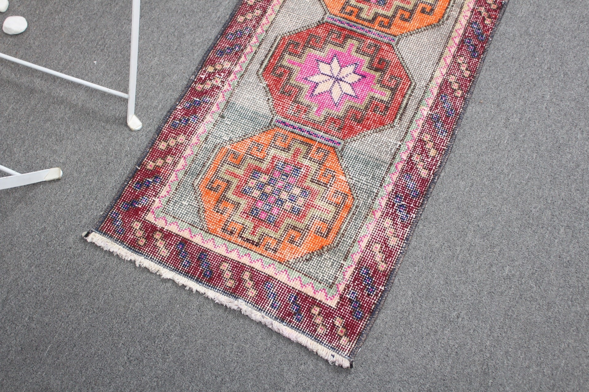 Antika Halı, Türk Halıları, Yeşil Ev Dekorasyonu Halıları, 1.6x3.1 ft Küçük Halı, Araba Paspas Halısı, Etnik Halılar, Vintage Halı, Banyo Halısı