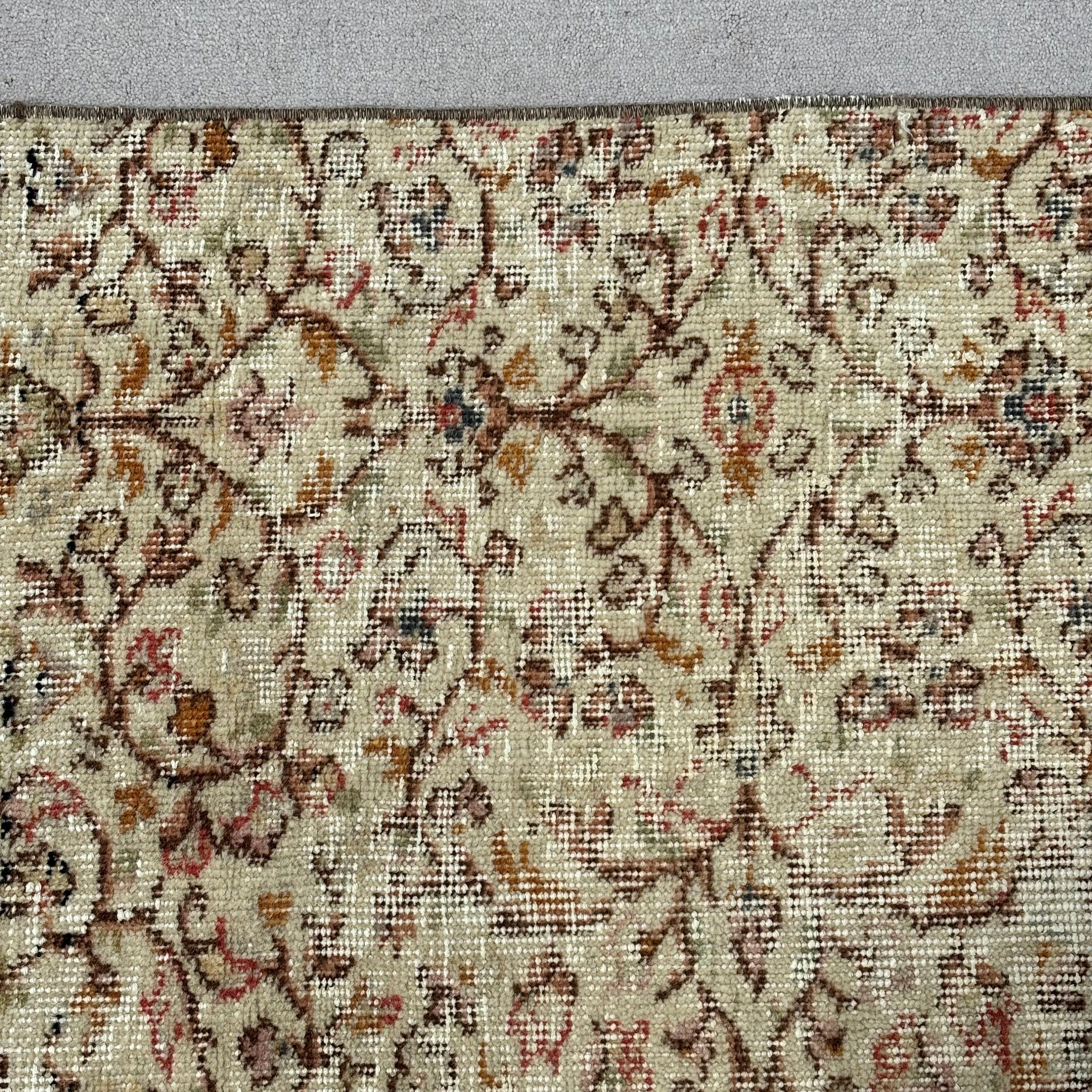 Vintage Rug, Floor Rug, Turkish Rugs, Bedroom Rugs, Moroccan Rug, 6.6x9.9 ft Large Rugs, Aztec Rugs, Living Room Rugs, Beige Statement Rug