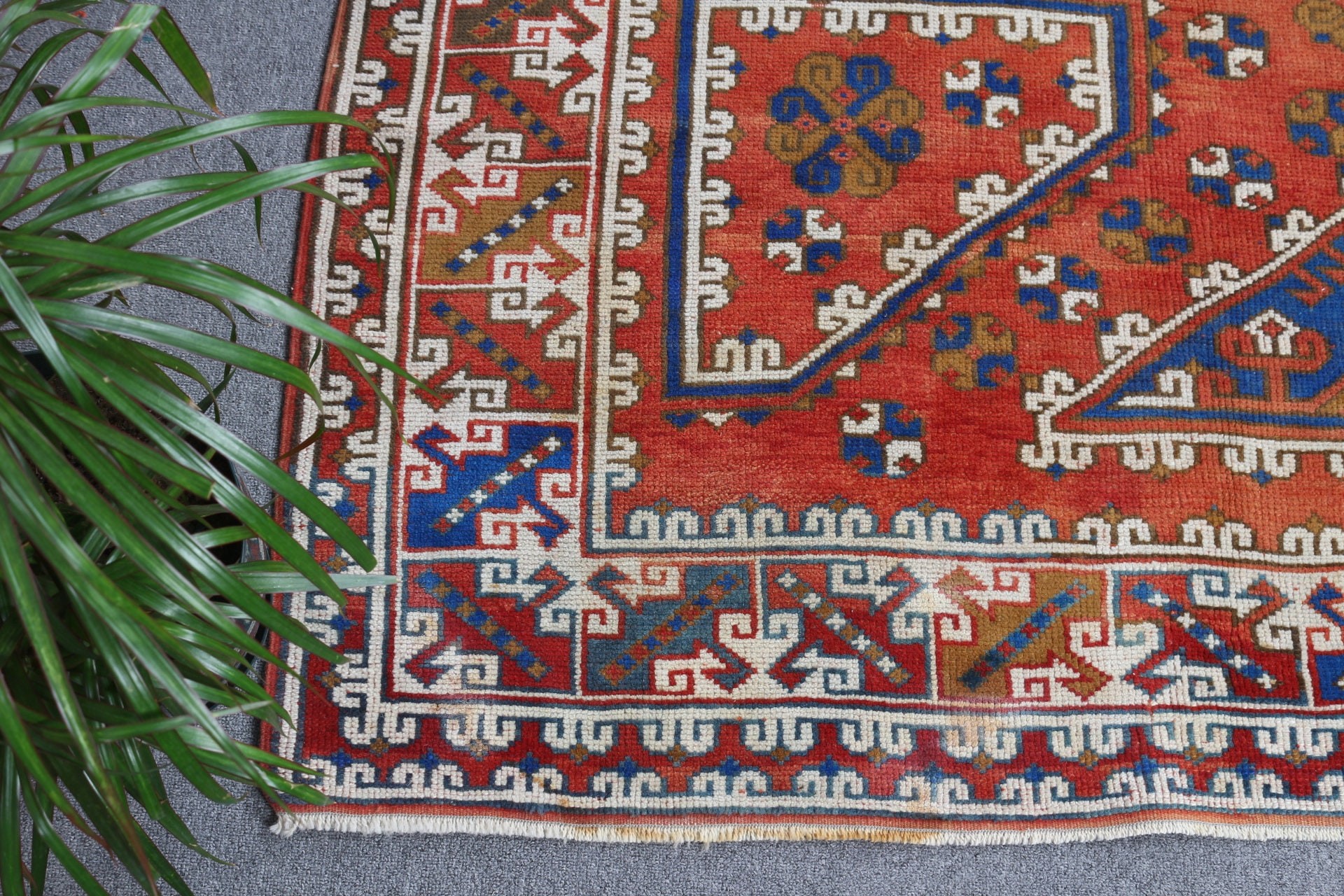 Red  6.5x10 ft Large Rug, Bedroom Rug, Vintage Rug, Anatolian Rugs, Salon Rugs, Rugs for Salon, Turkish Rug, Living Room Rug