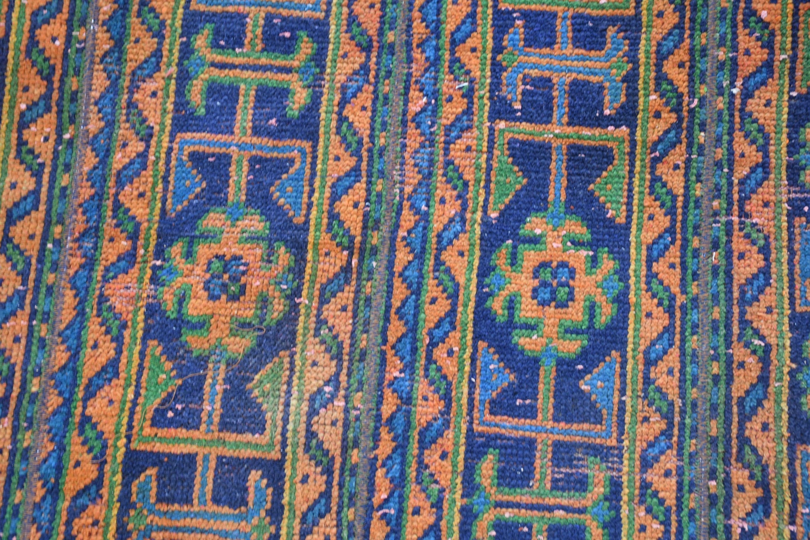 Wool Bath Mat Rug, 3.1x3.1 ft Small Rugs, Oriental Rug, Turkish Rugs, Door Mat Rugs, Colorful Rug, Rugs for Bath, Bedroom Rug, Vintage Rug