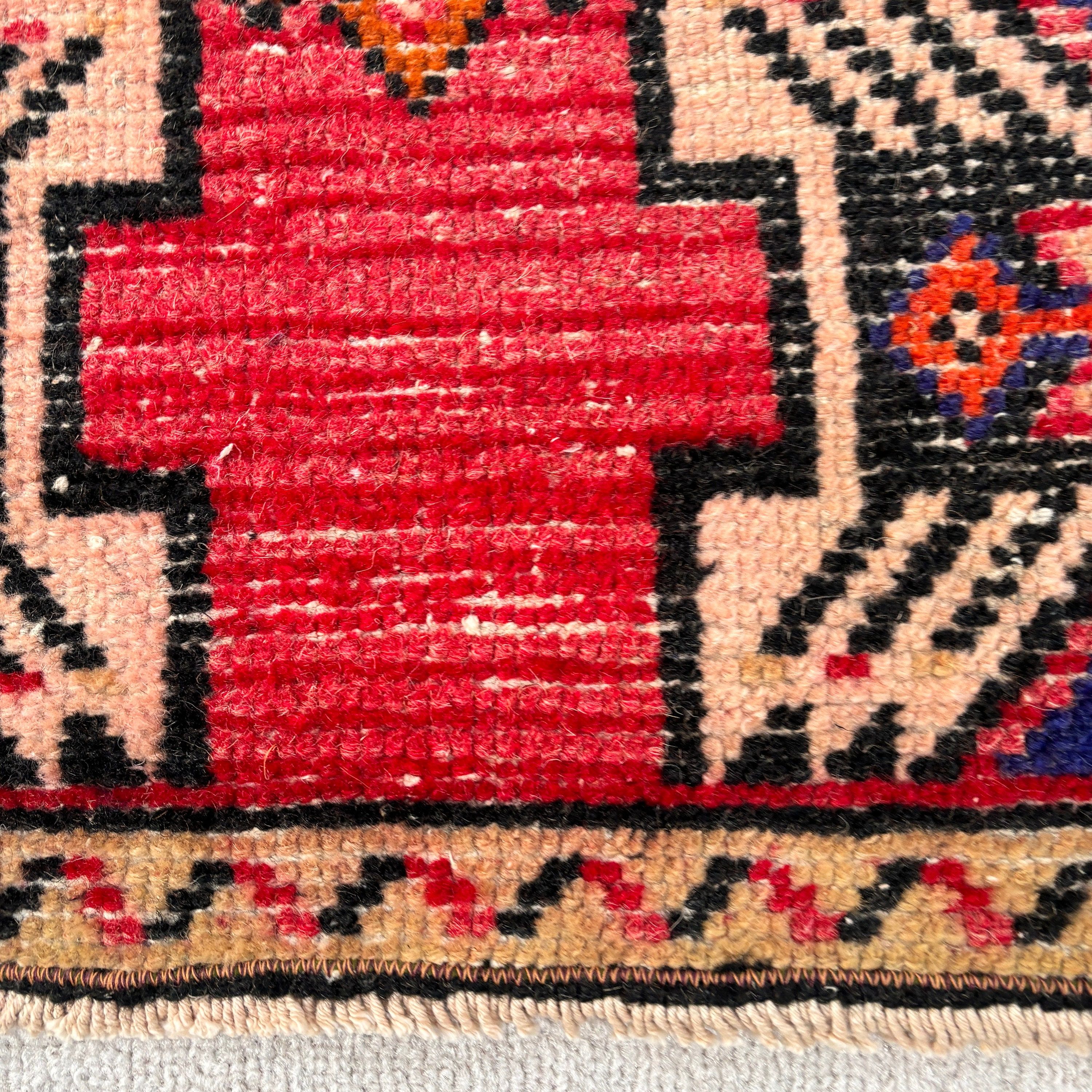 Rugs for Small Area, 1.6x3.3 ft Small Rugs, Oushak Rugs, Vintage Rugs, Red Floor Rugs, Bath Rug, Turkish Rug, Boho Rugs, Nursery Rug