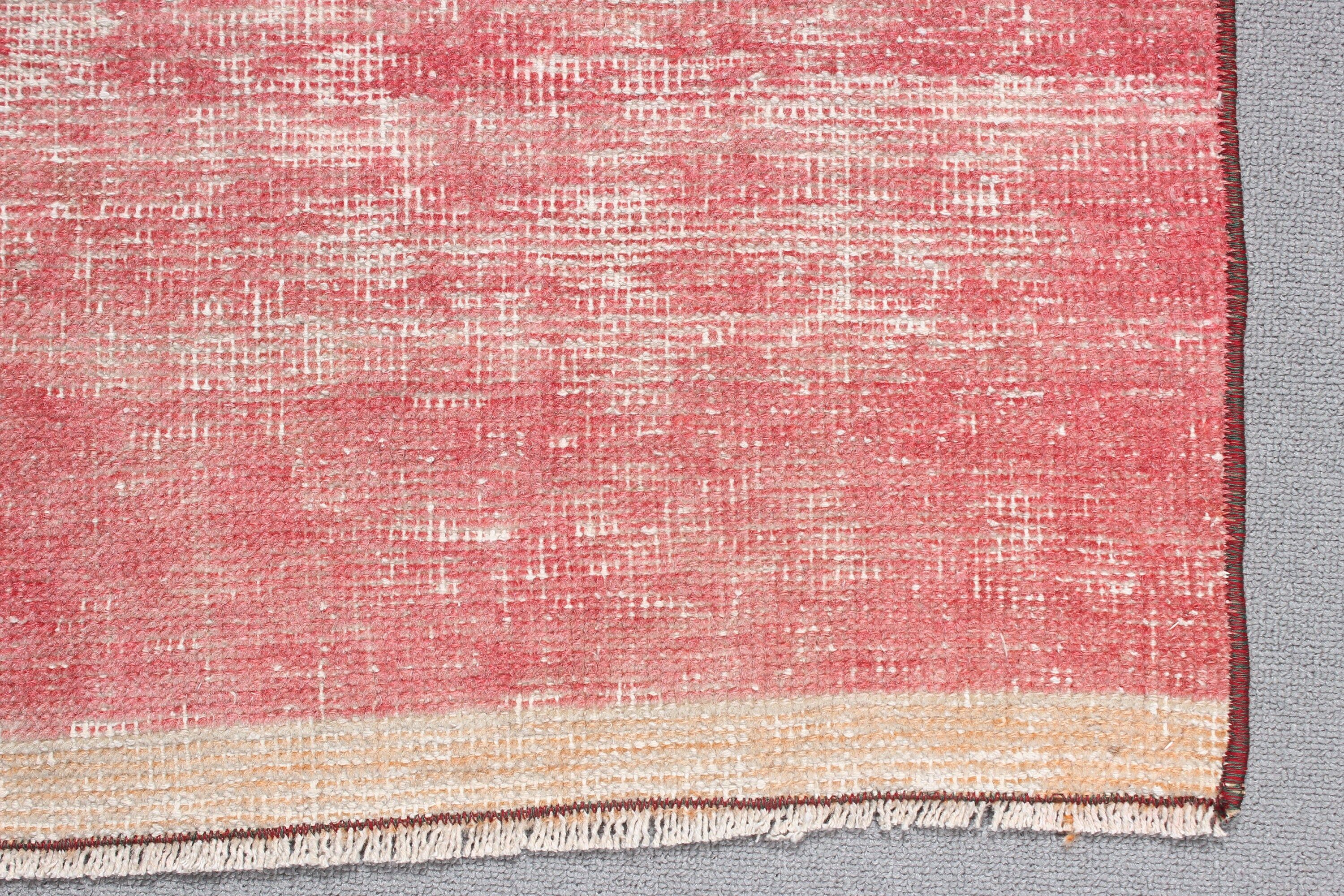 Turkish Rugs, Vintage Rugs, Wall Hanging Rug, Bedroom Rug, Red Modern Rug, Luxury Rugs, 1.6x3.1 ft Small Rug, Bath Rug, Rugs for Bathroom