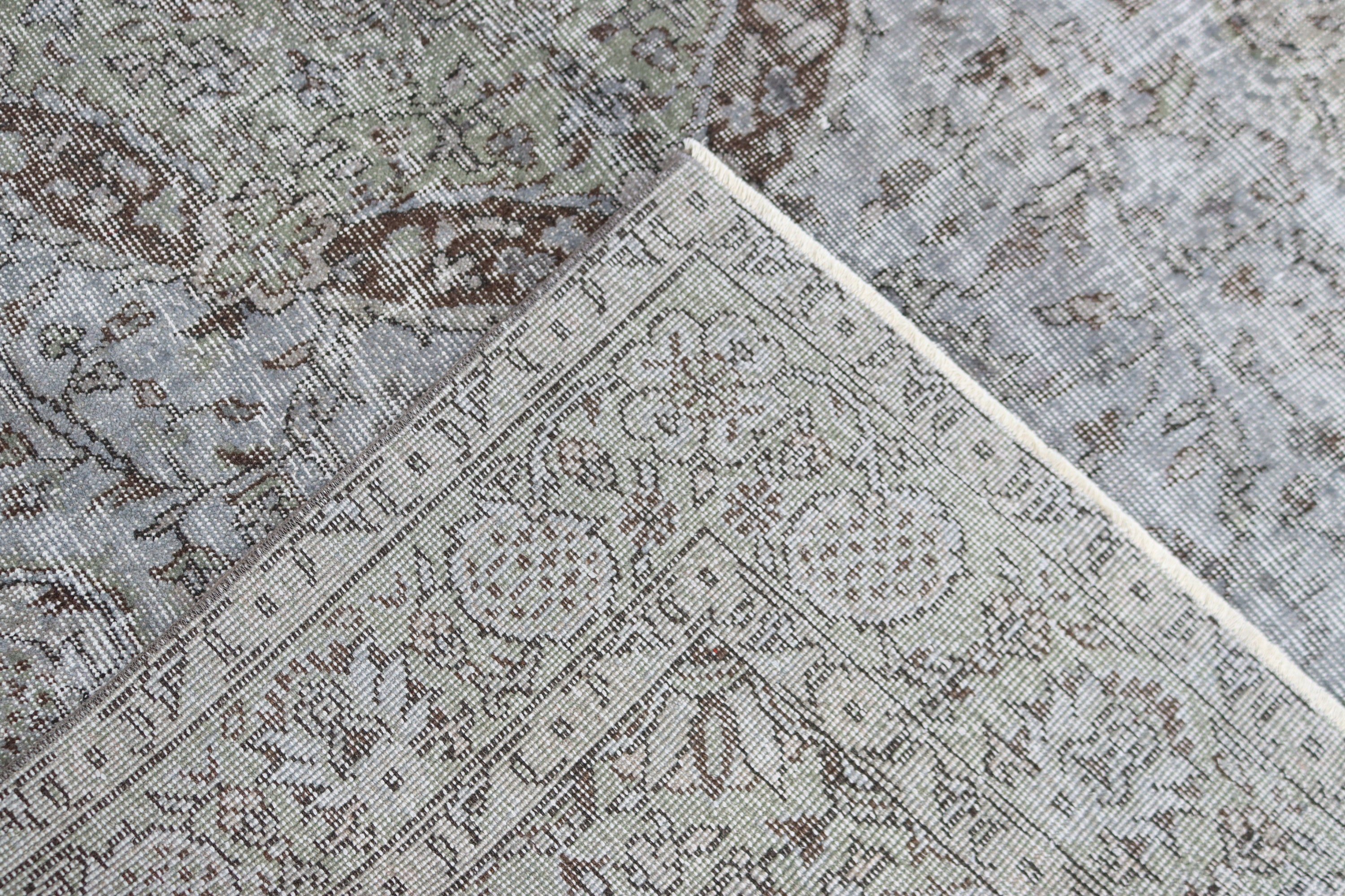 Vintage Halı, Modern Halılar, Vintage Dekor Halı, 5.2x8.9 ft Büyük Halı, El Dokuma Halılar, Türk Halısı, Salon Halıları, Yatak Odası Halısı, Gri Anadolu Halısı