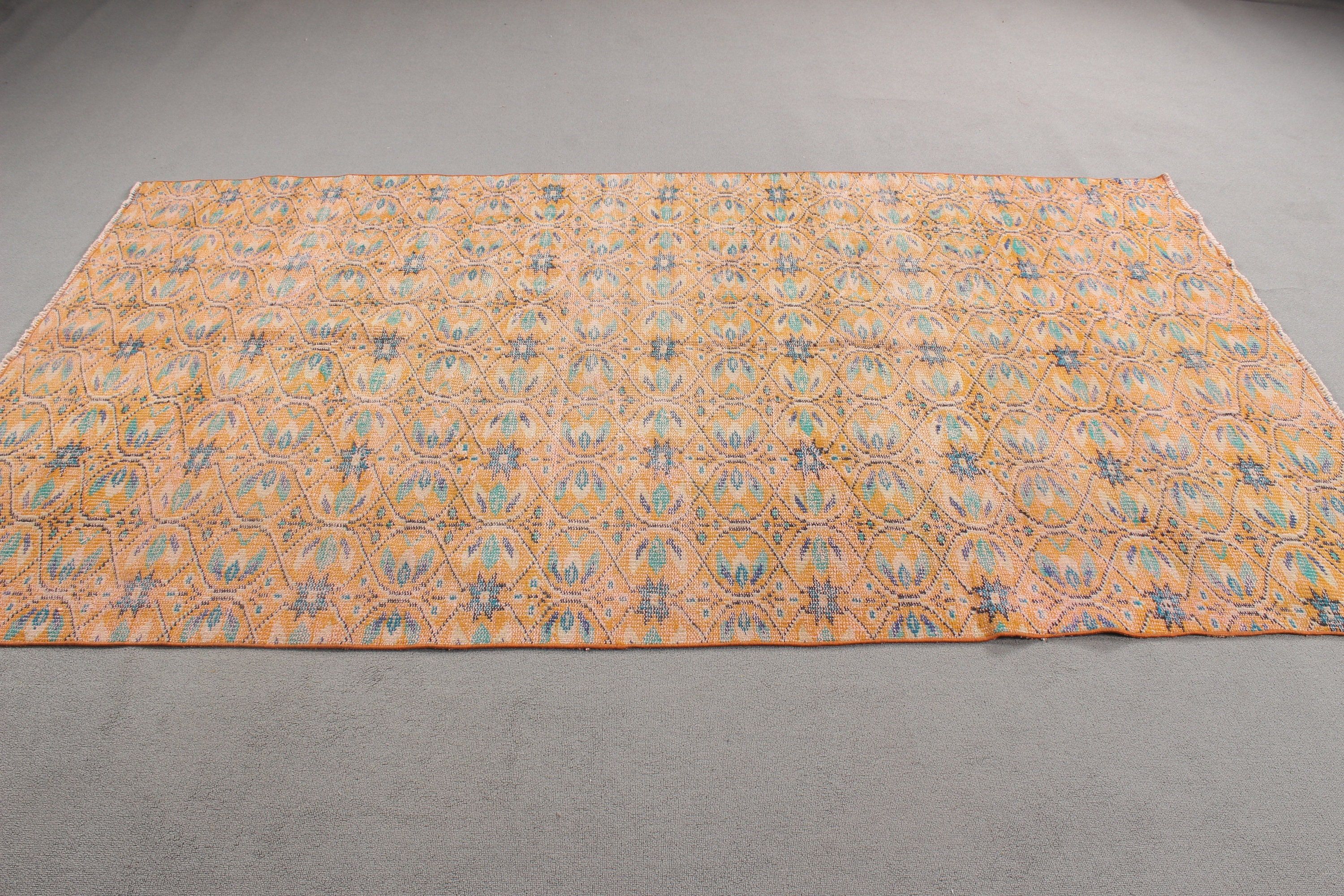 4.8x8.5 ft Large Rugs, Turkish Rugs, Cool Rugs, Bedroom Rug, Flatweave Rugs, Floor Rug, Orange Neutral Rugs, Vintage Rug, Large Vintage Rug