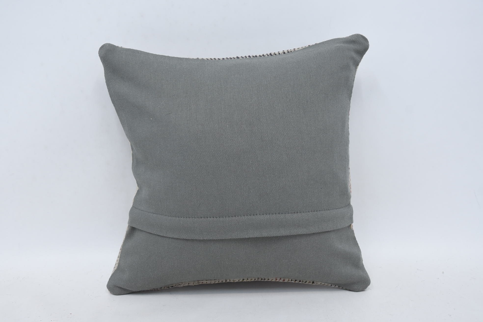 Kilim Cushion Sham, Home Decor Pillow, Cotton Cushion Cover, Bench Pillow Case, 14"x14" Beige Pillow Case, Outdoor Pillow, Gift Pillow