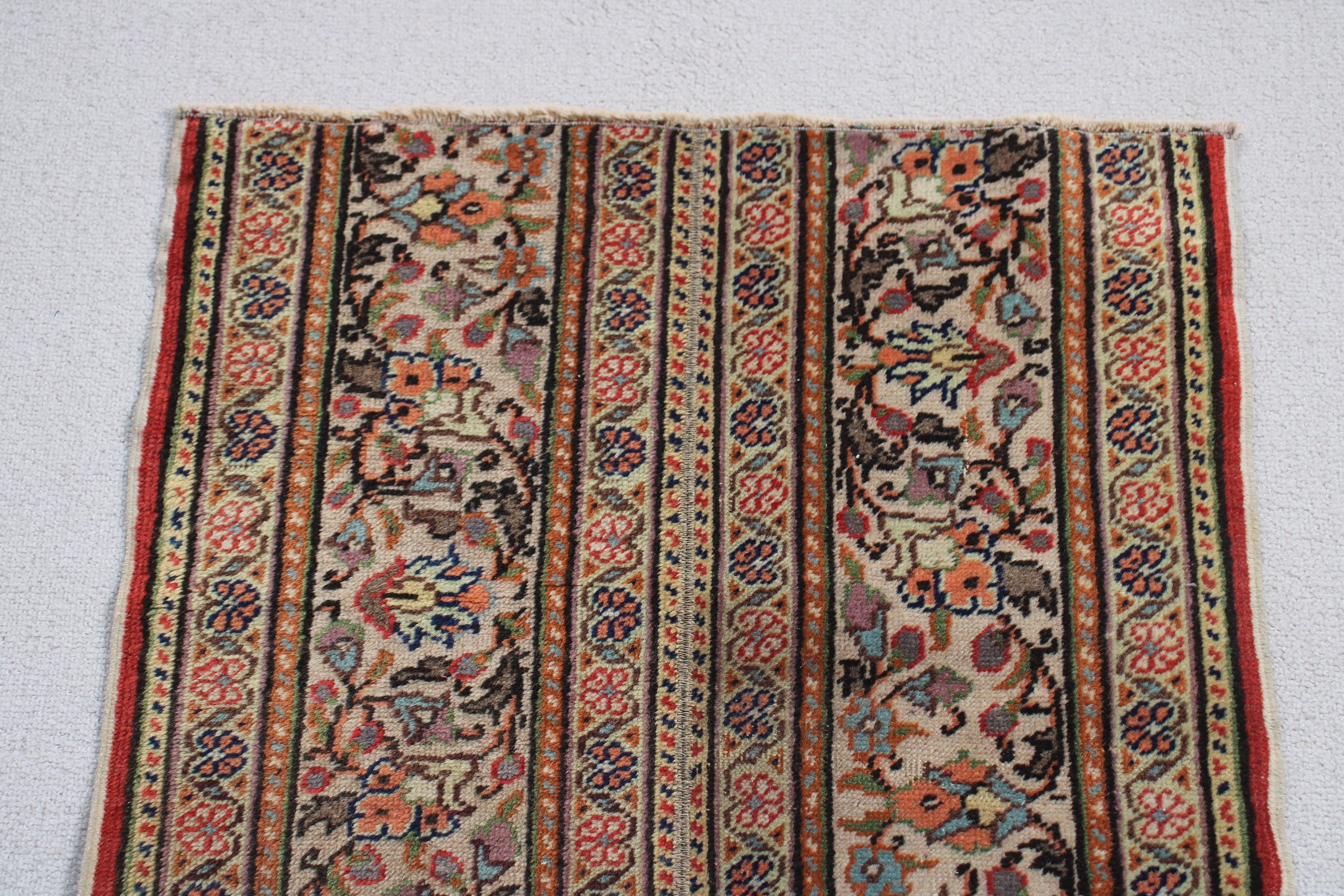 Small Area Rug, 2x4.1 ft Small Rug, Bedroom Rug, Boho Rugs, Vintage Rugs, Turkish Rugs, Beige Kitchen Rug, Rugs for Car Mat, Oriental Rug