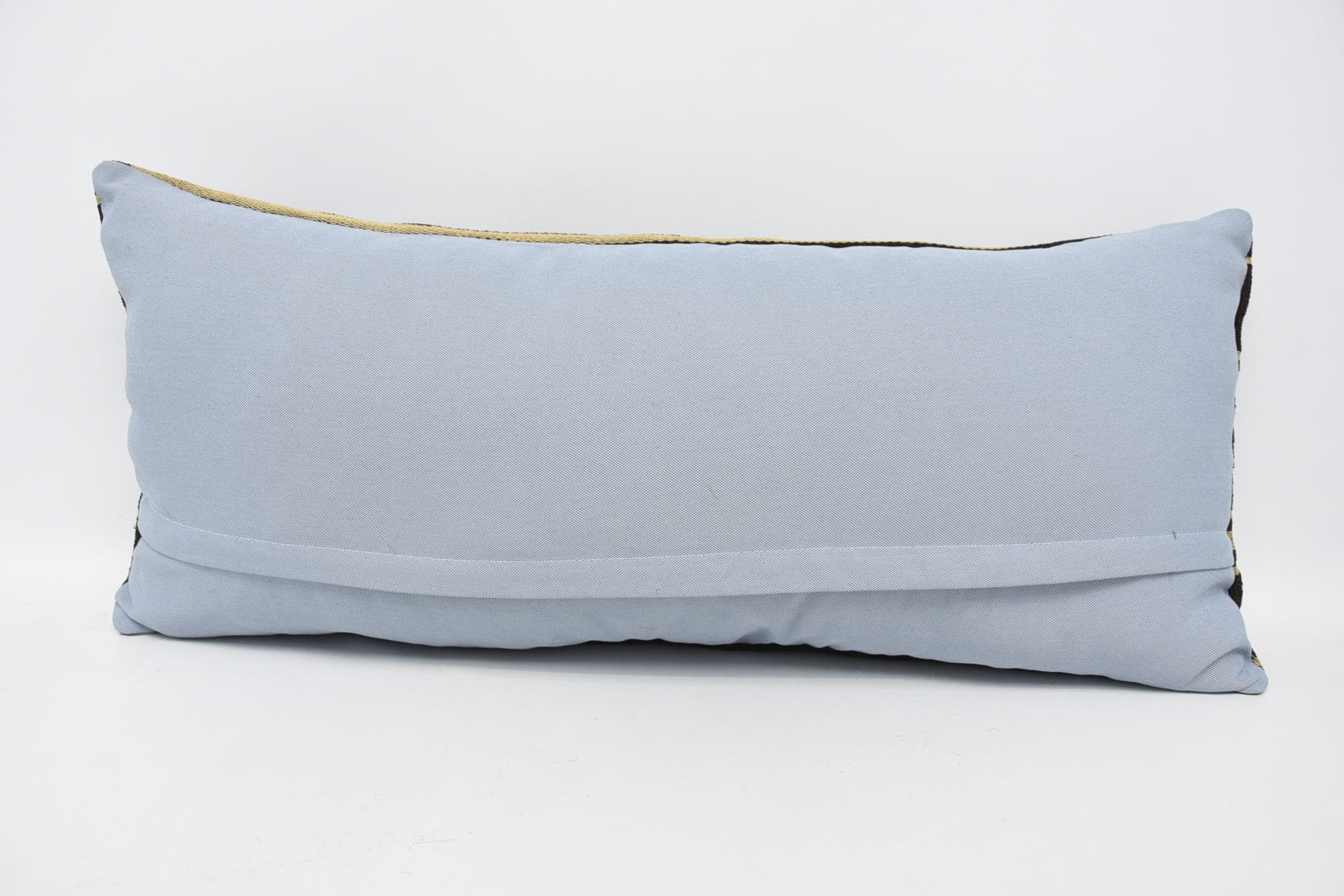 16"x36" Brown Pillow Cover, Boho Pillow, Bolster Throw Pillow Case, Outdoor Cushion, Pillow for Sofa, Handmade Kilim Cushion
