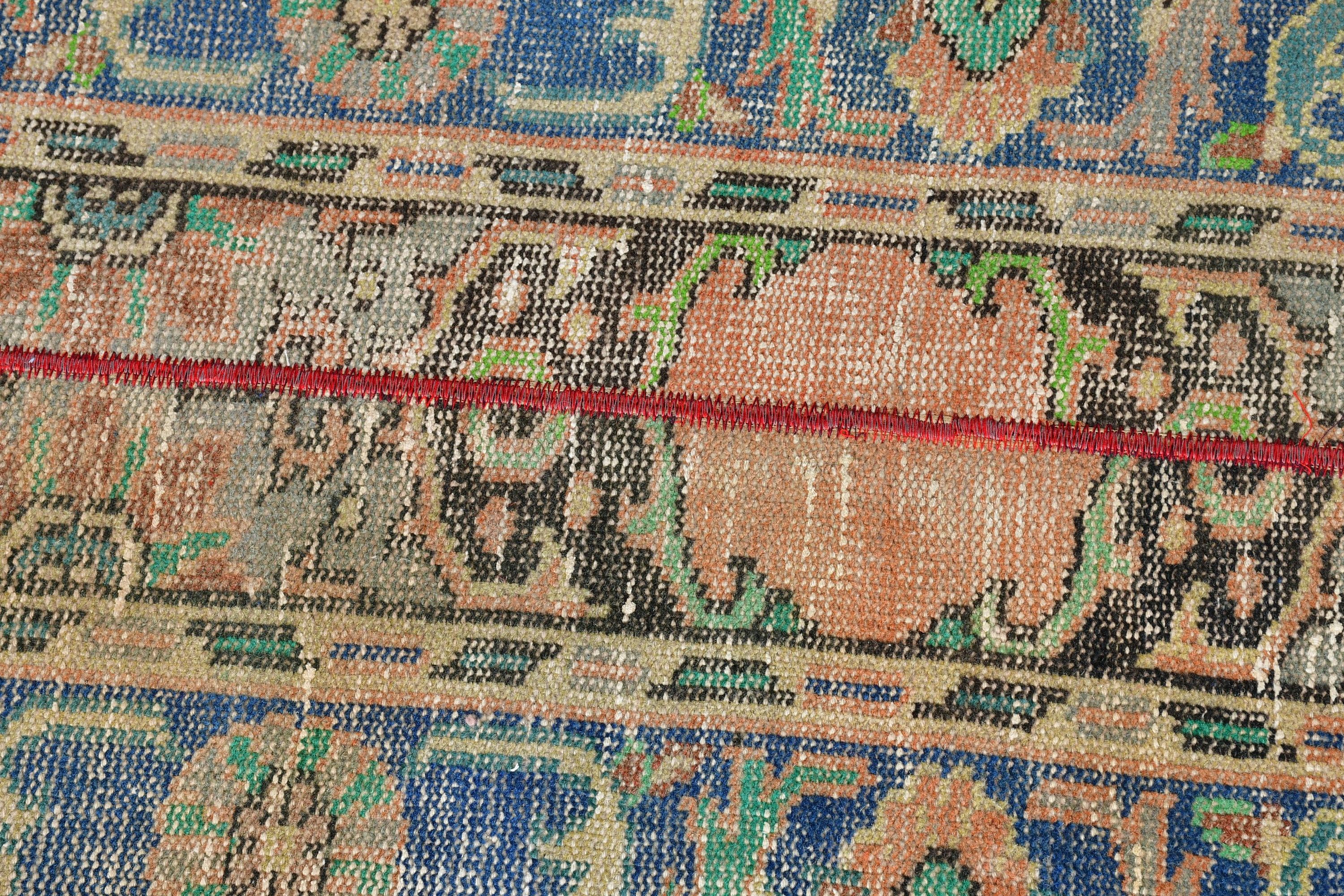 2.2x9.2 ft Runner Halı, Otantik Halı, Vintage Halılar, Koridor Halıları, Fas Halısı, Merdiven Halıları, Kahverengi Anadolu Halısı, Yer Halıları, Türk Halıları