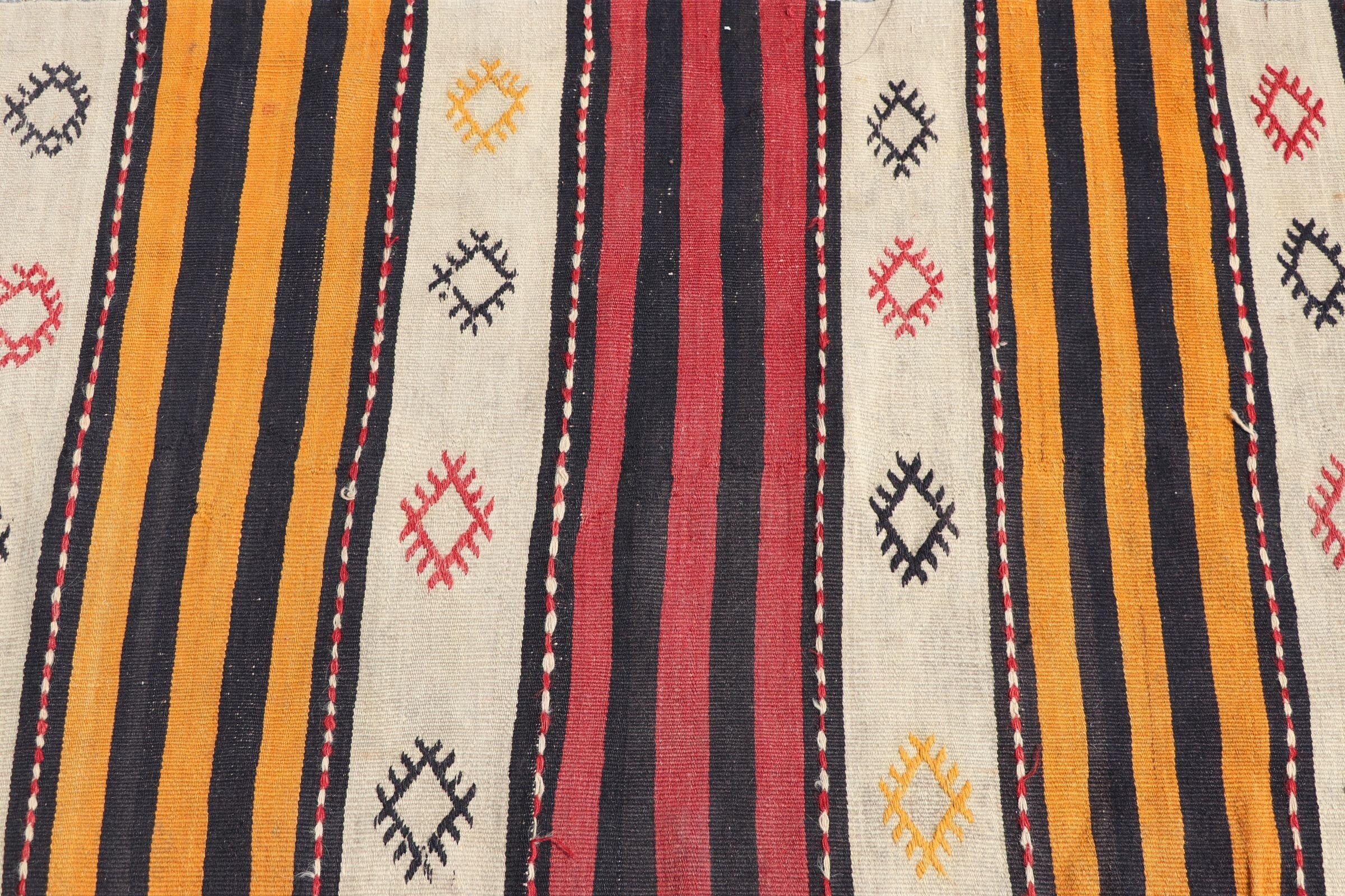 Mutfak Kilim, Türk Kilim, Yolluk Kilim, Koridor Kilim, 74x306 cm Yolluk Kilim, Antik Kilim, Sarı Anadolu Kilim, Yolluk Kilim