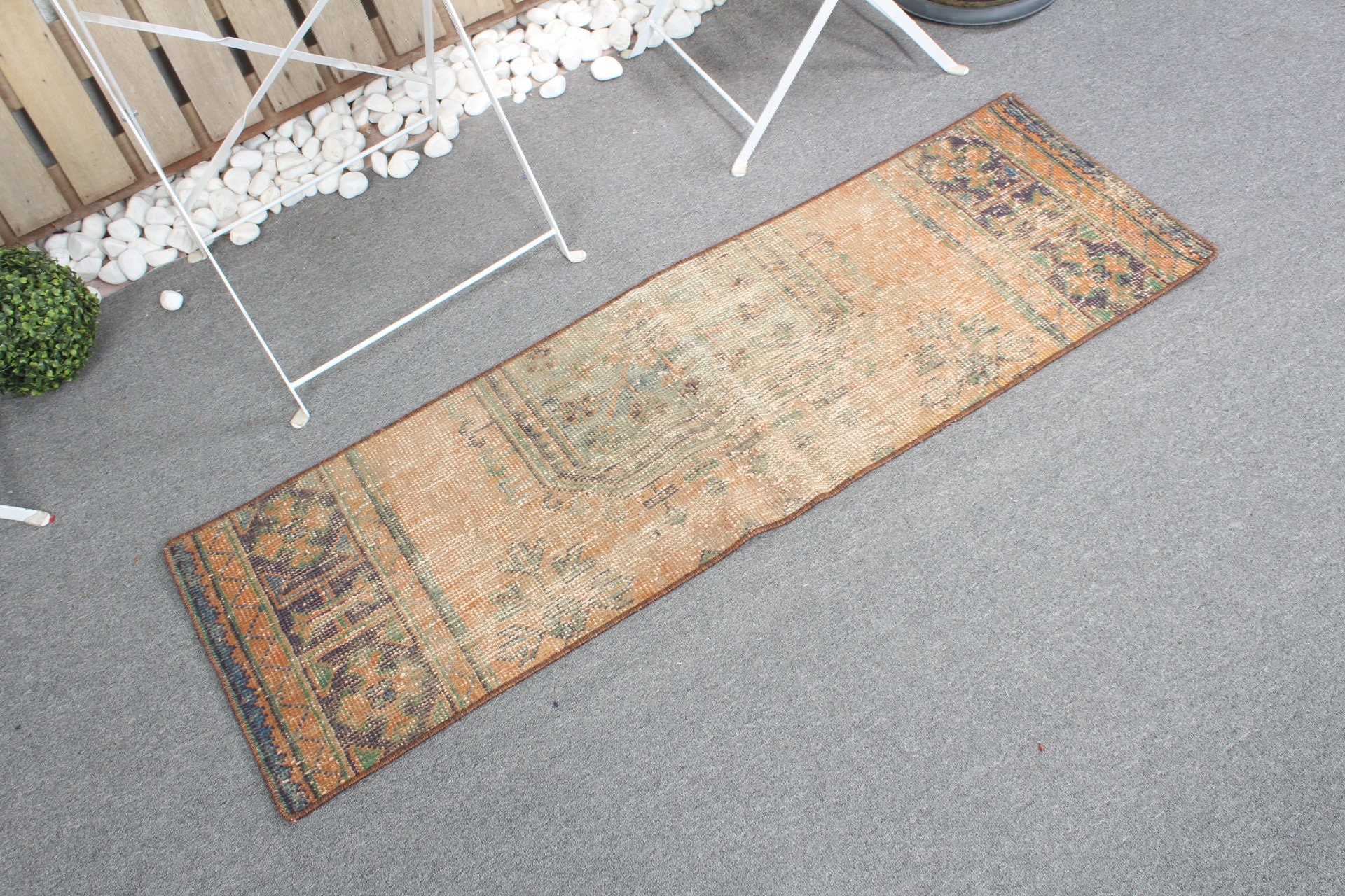 Nursery Rug, Moroccan Rug, Orange Antique Rug, Rugs for Car Mat, Turkish Rug, Cool Rugs, 1.4x4.6 ft Small Rug, Bedroom Rug, Vintage Rug