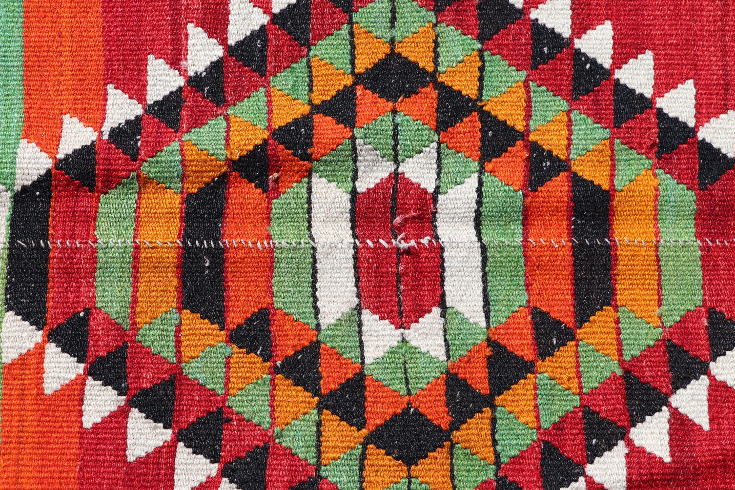 Anadolu Halısı, Kilim, Yemek Odası Halıları, Vintage Halı, Yatak Odası Halısı, Türk Halısı, Kırmızı 5.2x12.2 ft Büyük Halı