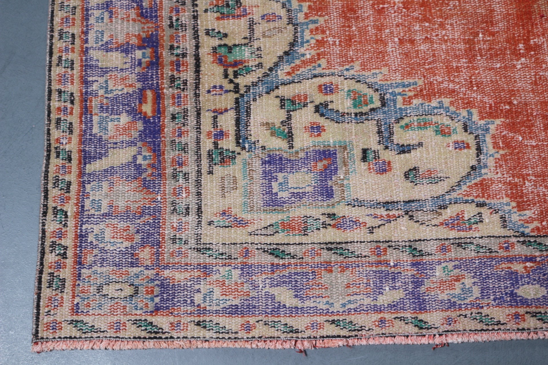 Moroccan Rug, Cool Rugs, Orange Bedroom Rug, Turkish Rugs, Bright Rugs, Vintage Rug, 5.5x9.3 ft Large Rugs, Salon Rug, Dining Room Rugs