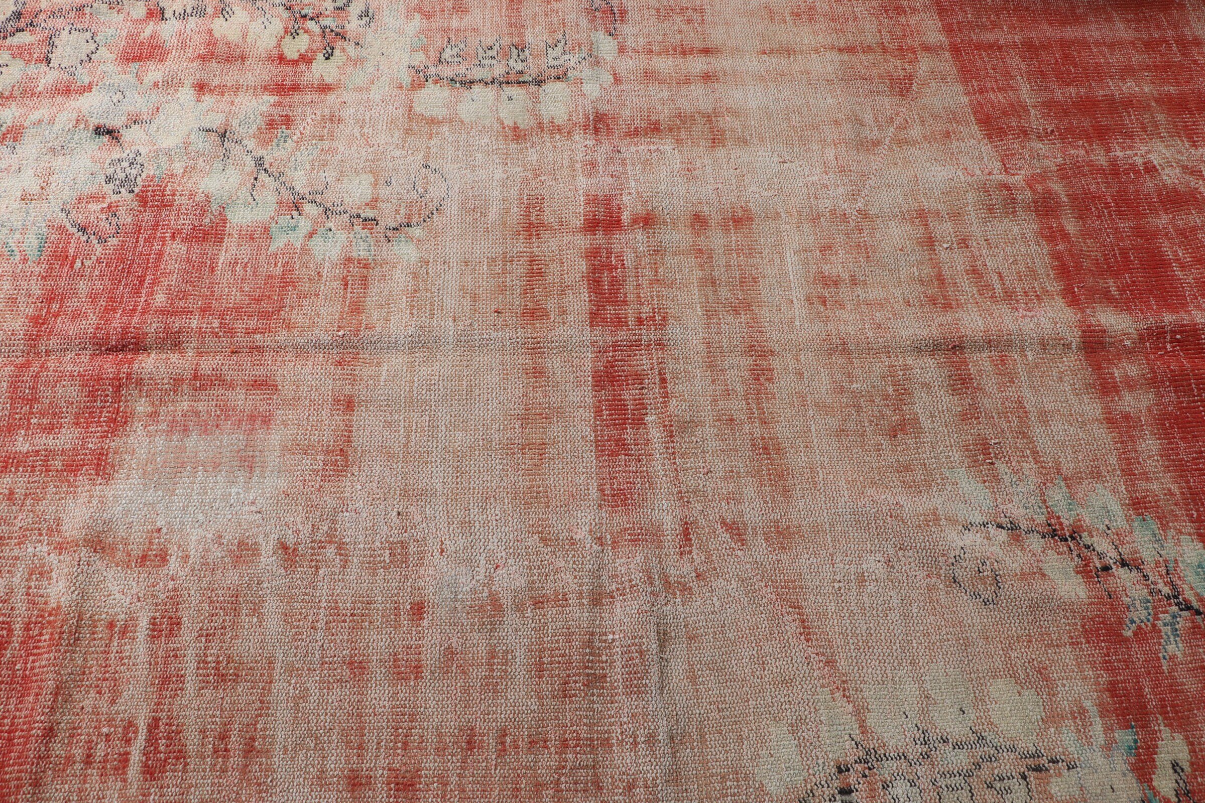 Salon Rug, 5x8.4 ft Large Rugs, Rugs for Bedroom, Bedroom Rugs, Red Anatolian Rugs, Old Rug, Turkish Rug, Vintage Rug