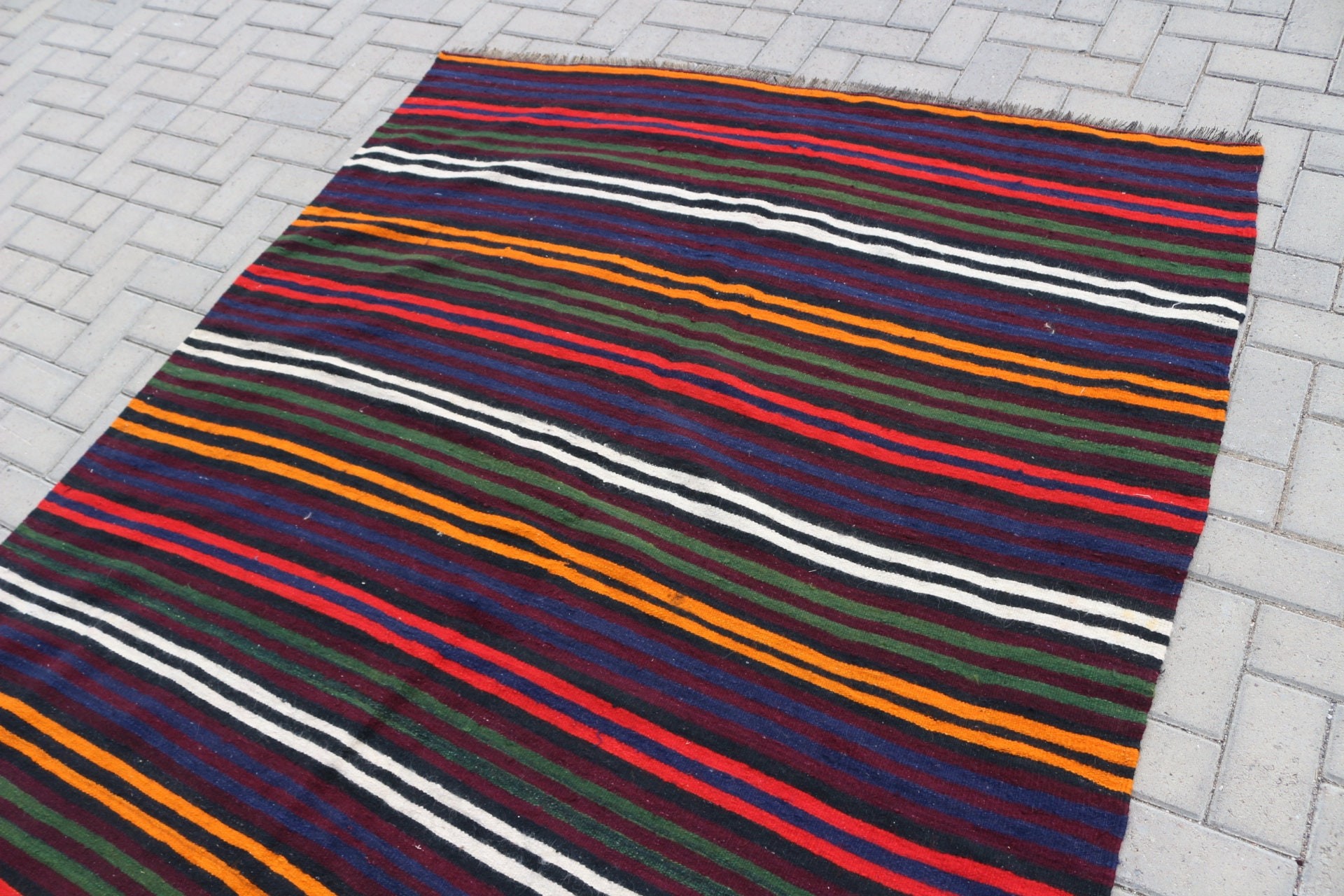 Oturma Odası Halıları, Kilim, Türk Halısı, 5.8x11.8 ft Büyük Halı, Vintage Halı, Siyah Ev Dekor Halısı, Yatak Odası Halısı, Ev Dekor Halıları, Havalı Halılar