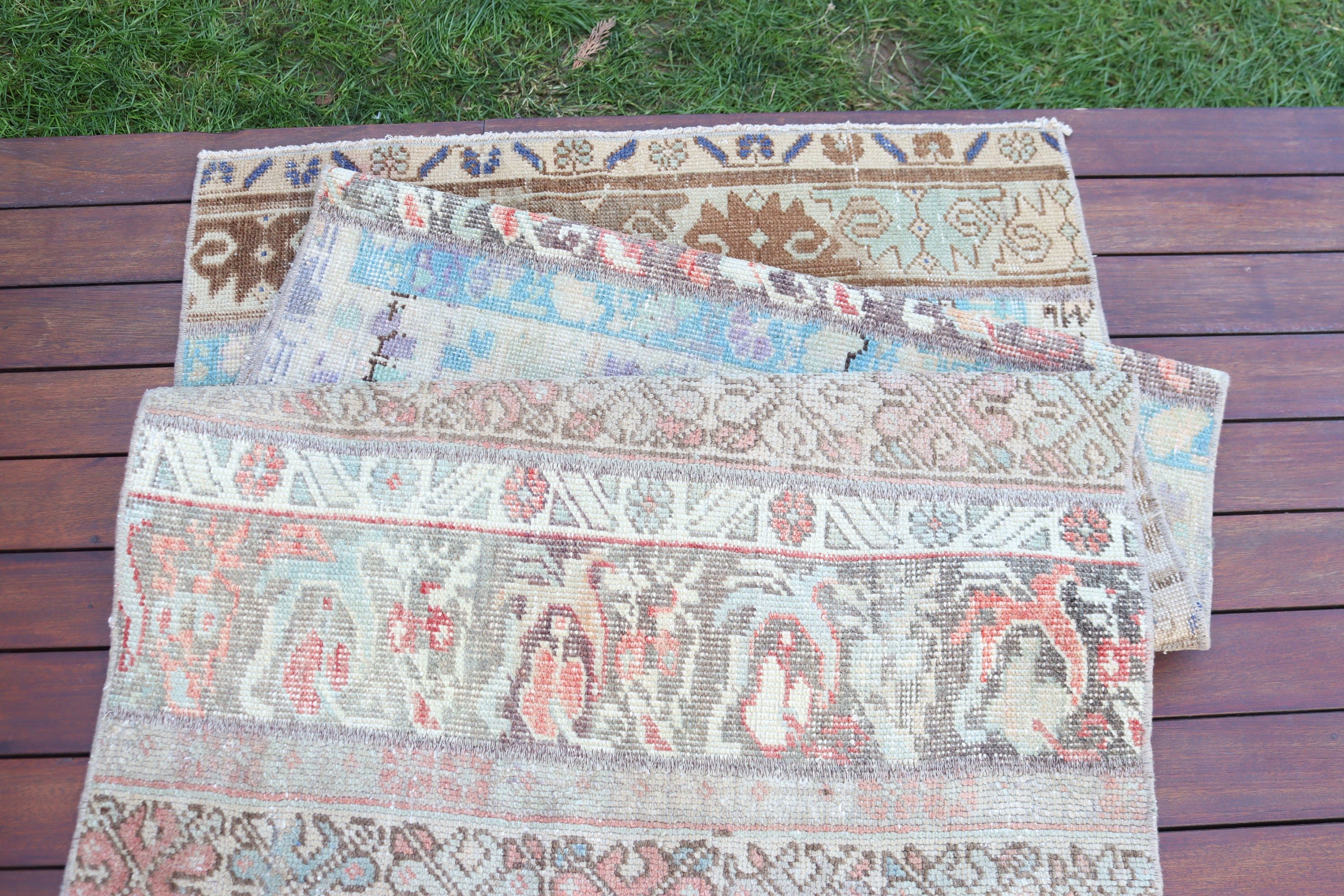 Fas Halısı, Yün Halılar, 2,9x8,2 ft Runner Halıları, Vintage Halı, Koridor Halıları, Türk Halısı, Beni Ourain Runner Halısı, Kahverengi Modern Halı