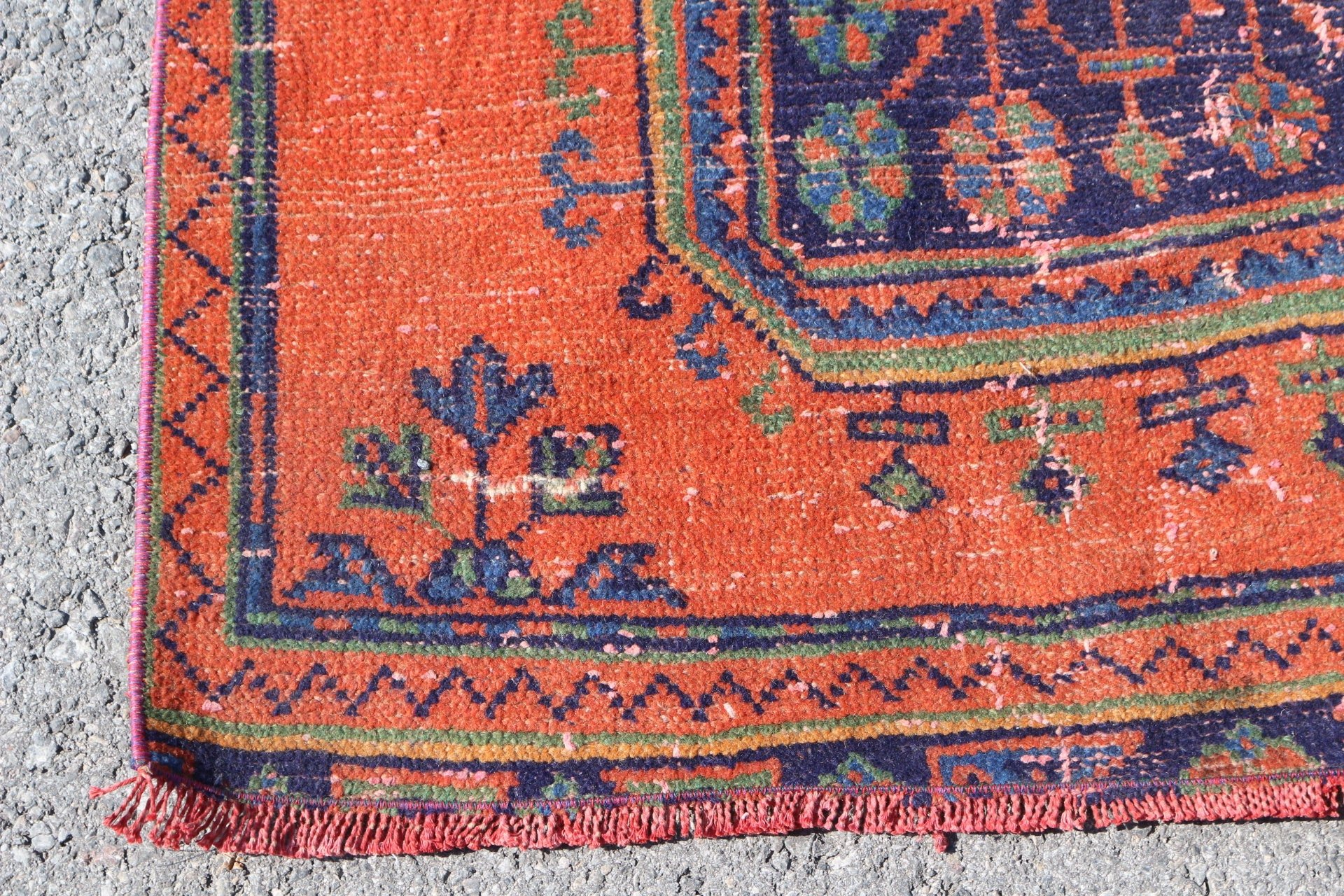Orange Oushak Rugs, Custom Rug, Stair Rugs, 2.9x10.5 ft Runner Rugs, Antique Rugs, Vintage Rug, Rugs for Stair, Turkish Rugs