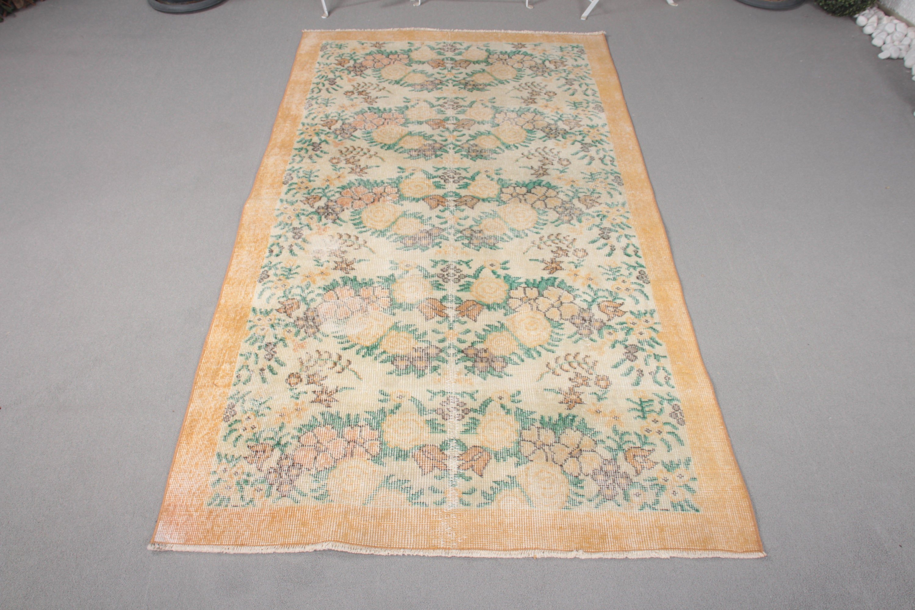 Sevimli Halı, 3.6x6.6 ft Aksan Halıları, Türk Halısı, Fas Halısı, Vintage Halılar, Anadolu Halıları, Yatak Odası Halısı, Çocuk Odası Halıları, Bej Mutfak Halısı