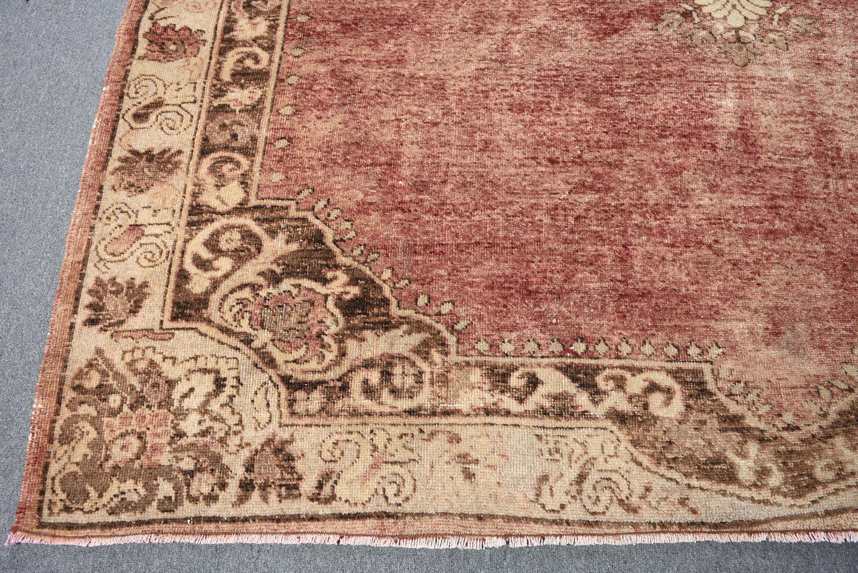 Nomadic Rug, Vintage Rug, Salon Rug, Cool Rug, Dining Room Rugs, Orange  7.3x11.1 ft Oversize Rug, Turkish Rug