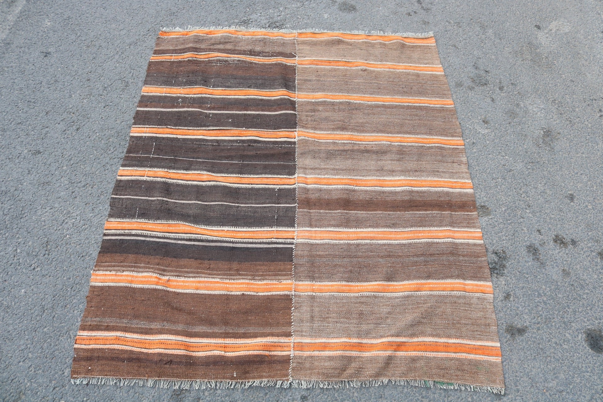 Kitchen Rug, Bedroom Rugs, Turkish Rug, Natural Rug, Rugs for Kitchen, Nursery Rug, Kilim, 3.6x4.4 ft Accent Rugs, Vintage Rugs, Dorm Rugs