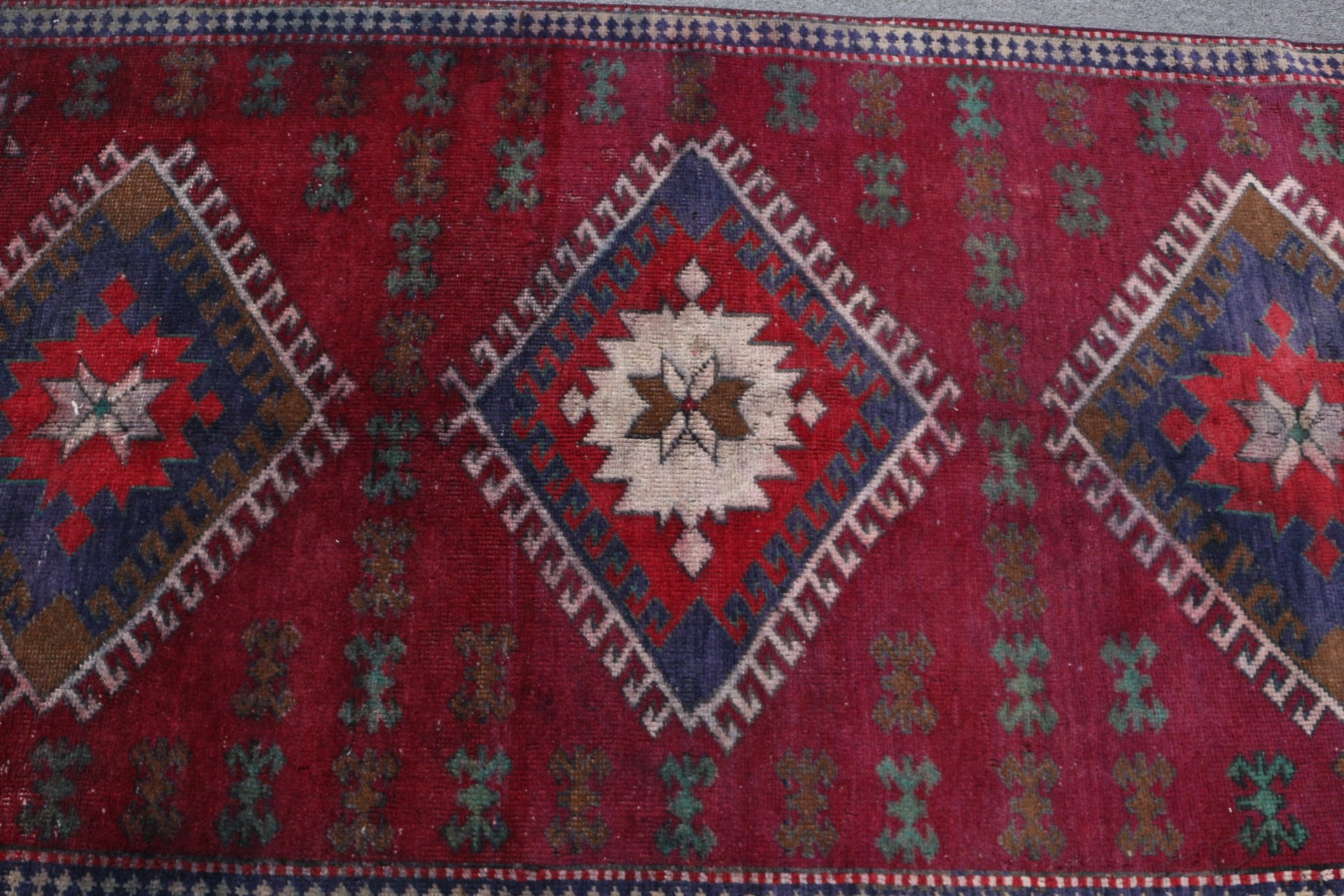 Vintage Rug, Kitchen Rug, Purple Oriental Rug, Turkish Rug, Antique Rugs, Moroccan Rugs, 3.2x6.6 ft Accent Rug, Ethnic Rugs, Bedroom Rugs