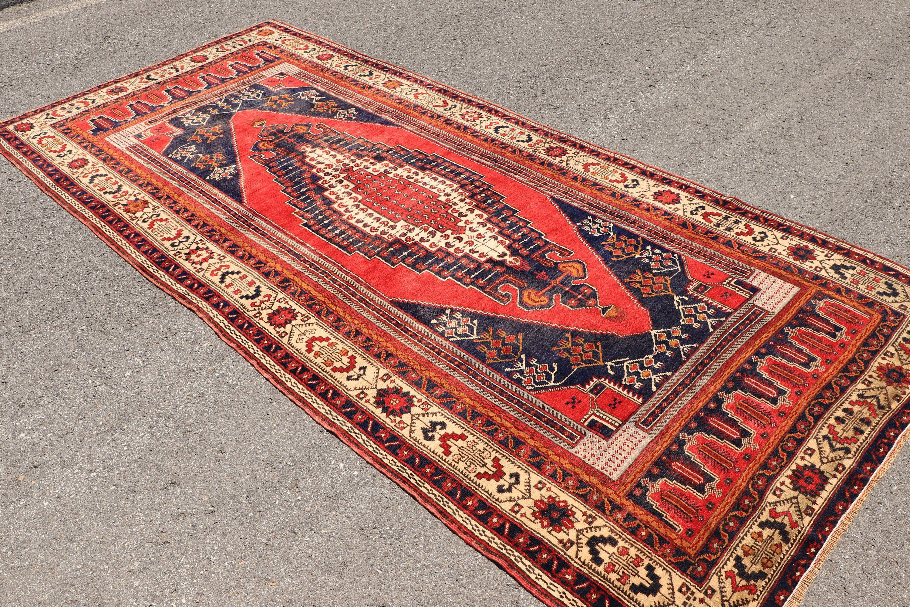 5.4x11.6 ft Large Rug, Oriental Rug, Bright Rug, Bedroom Rug, Brown Moroccan Rug, Vintage Rug, Turkish Rugs, Dining Room Rugs