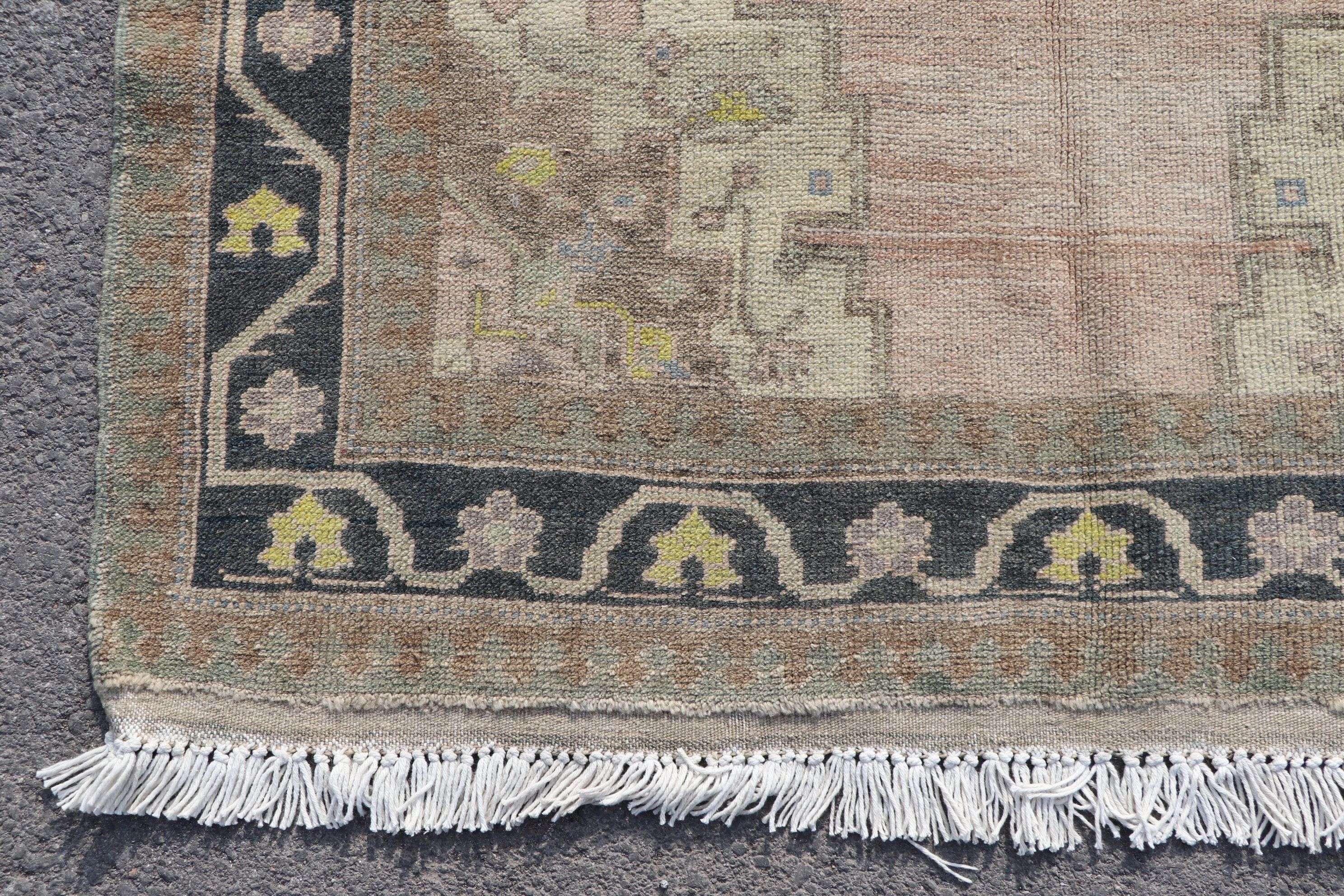 Rugs for Area, Nursery Rug, Oushak Rug, Moroccan Rug, Beige Wool Rug, Old Rug, Turkish Rugs, Indoor Rug, Vintage Rugs, 4.2x7.5 ft Area Rugs