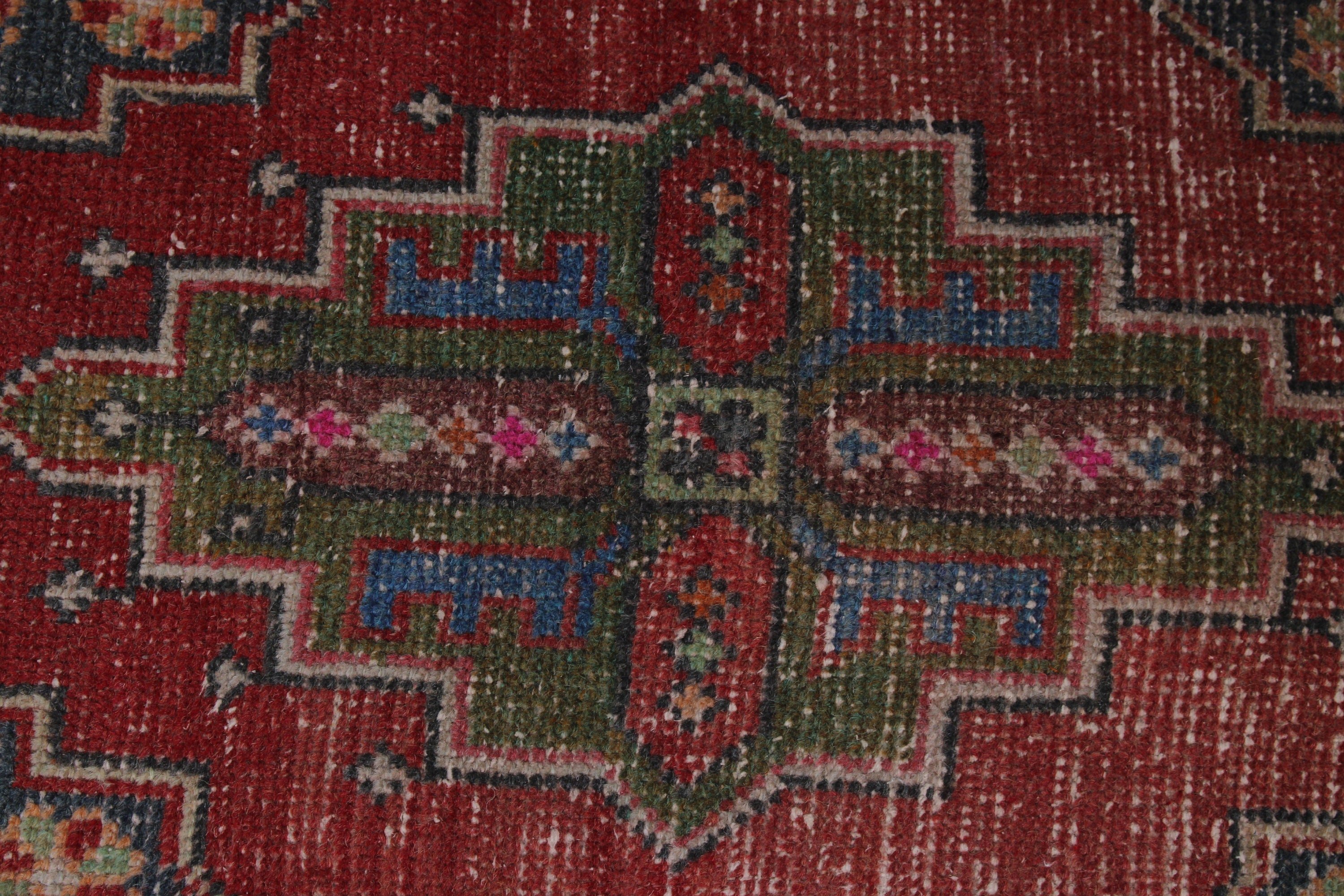 1.5x3.3 ft Küçük Halı, Vintage Halılar, Yeşil Soğuk Halı, Nötr Halı, Kapı Paspas Halıları, Banyo Halısı, Türkiye Halısı, Oryantal Halı, Türk Halısı