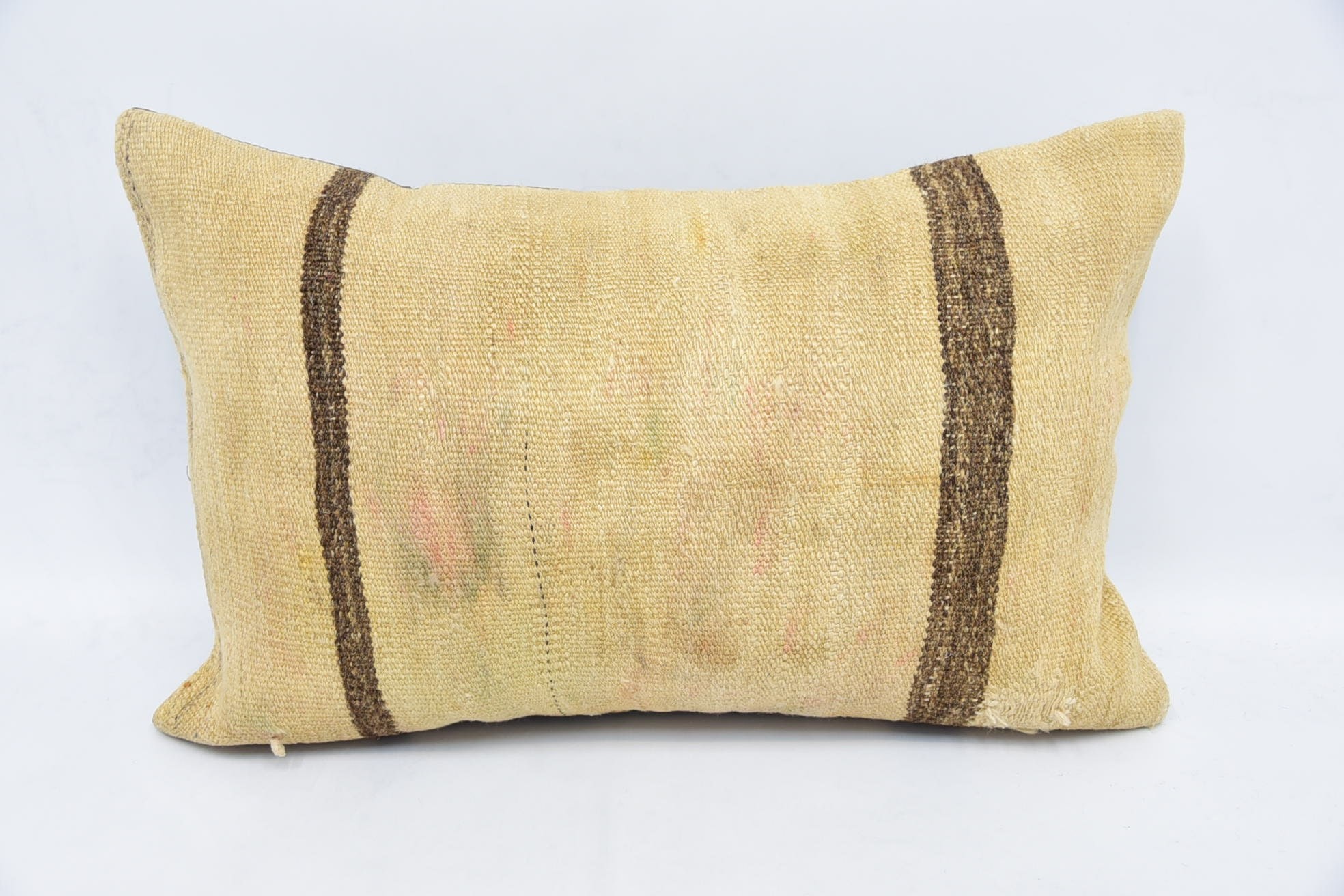 16"x24" Beige Cushion Case, Kilim Cushion Sham, Retro Throw Cushion, Boho Pillow, Personalized Gift Pillow Pillow, Pillow for Sofa