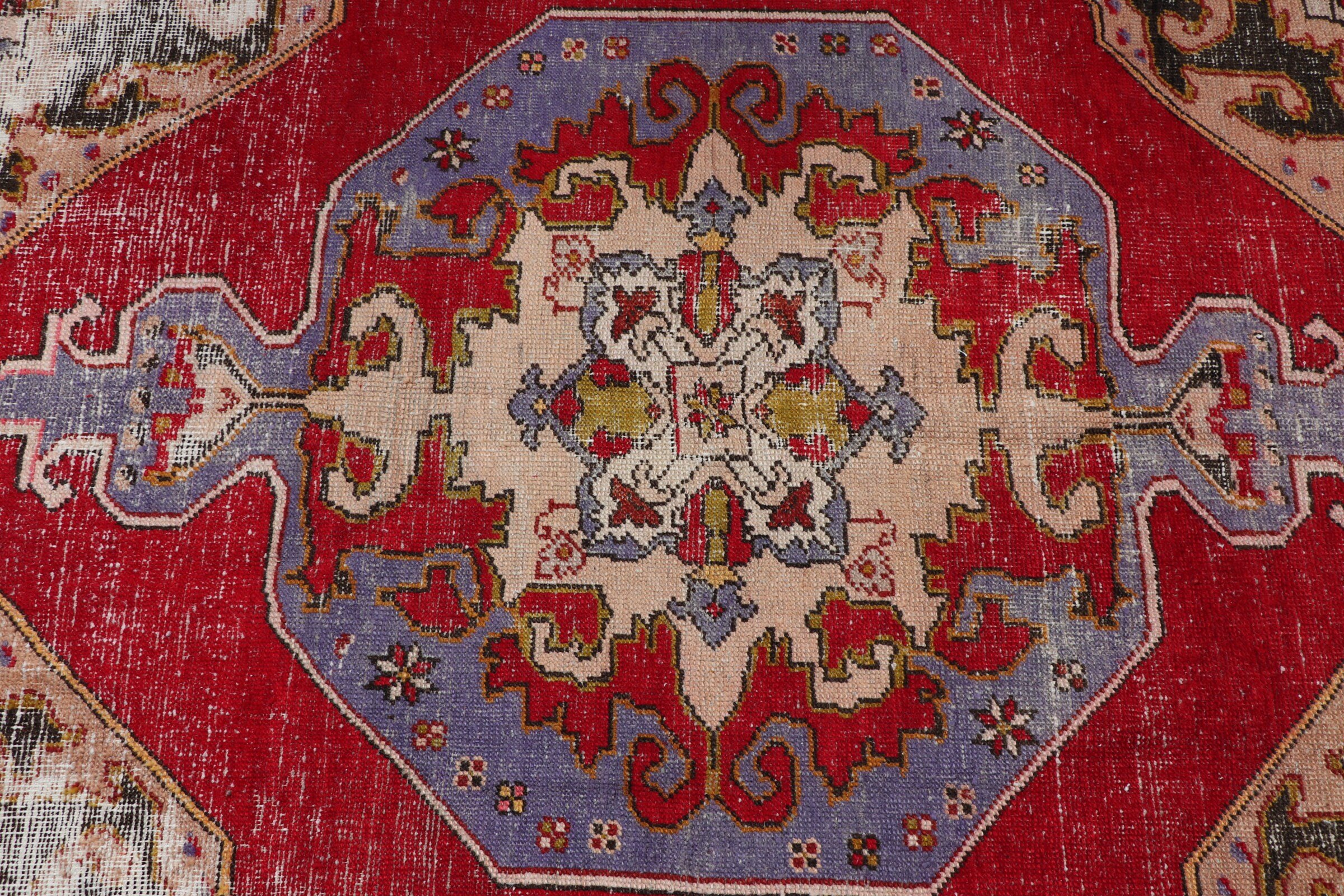 Giriş Halıları, Türk Halıları, Vintage Halı, Anadolu Halısı, Yatak Odası Halısı, 3,1x5,3 ft Accent Halısı, Çocuk Odası Halıları, Kırmızı Oushak Halısı, Mutfak Halısı