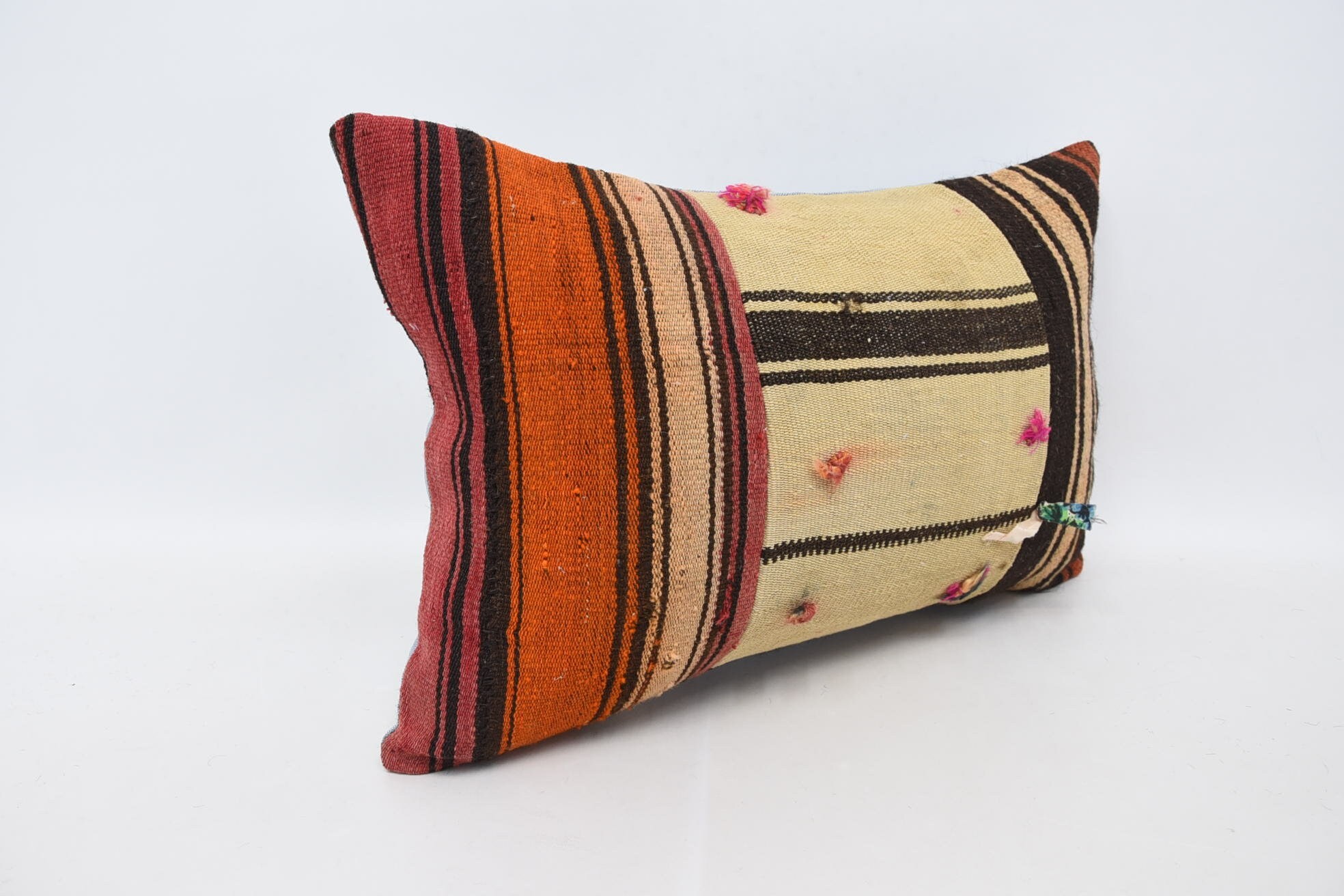 Vintage Pillow, Living Room Throw Cushion Cover, 16"x24" Beige Cushion Cover, Aesthetic Pillow Sham, Gift Pillow, Pillow for Sofa