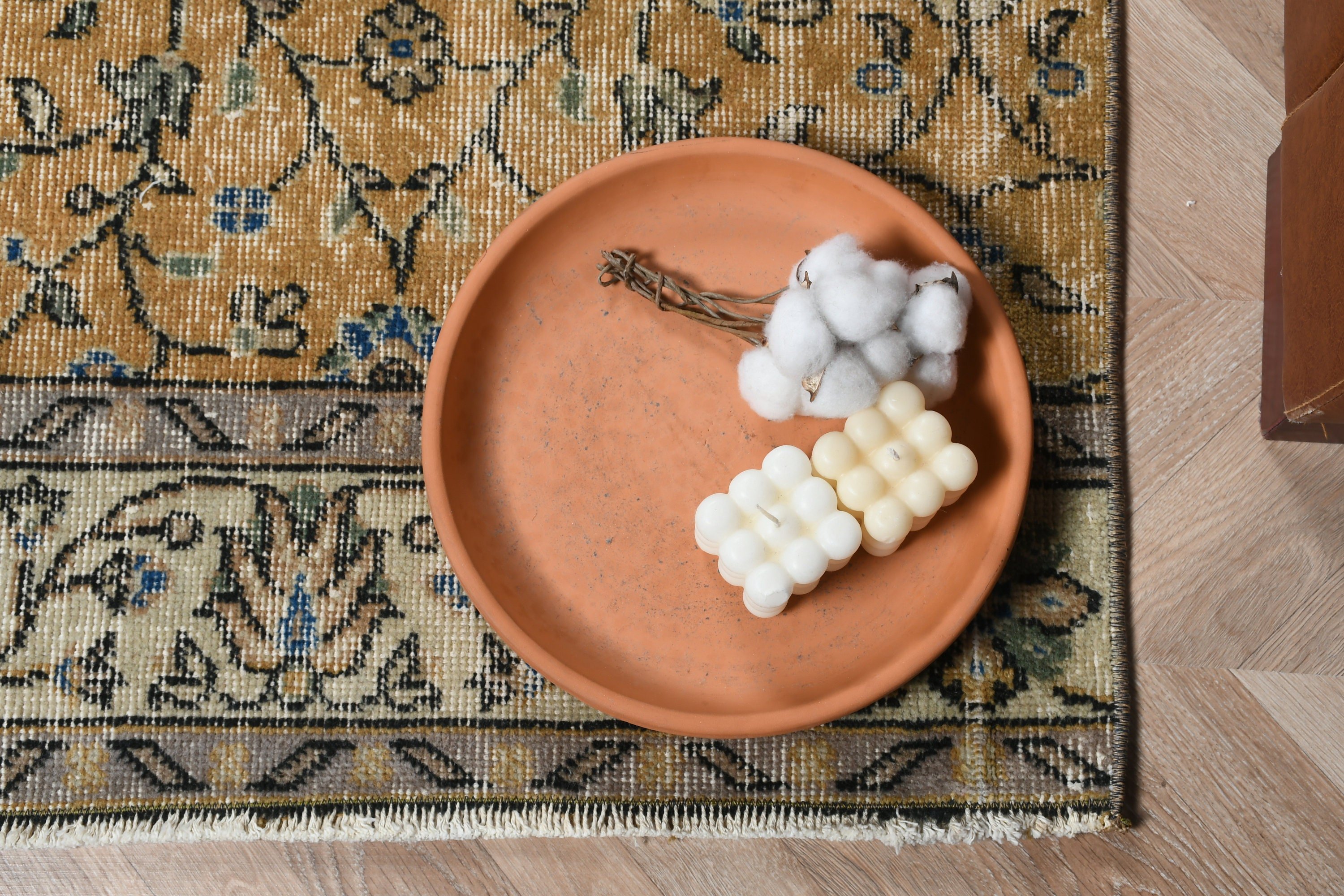 2.1x8.2 ft Runner Halıları, Vintage Halı, Koridor Halısı, Sarı Oushak Halıları, Sessiz Halılar, Mutfak Halıları, Türk Halıları, Yer Halısı, Anadolu Halıları