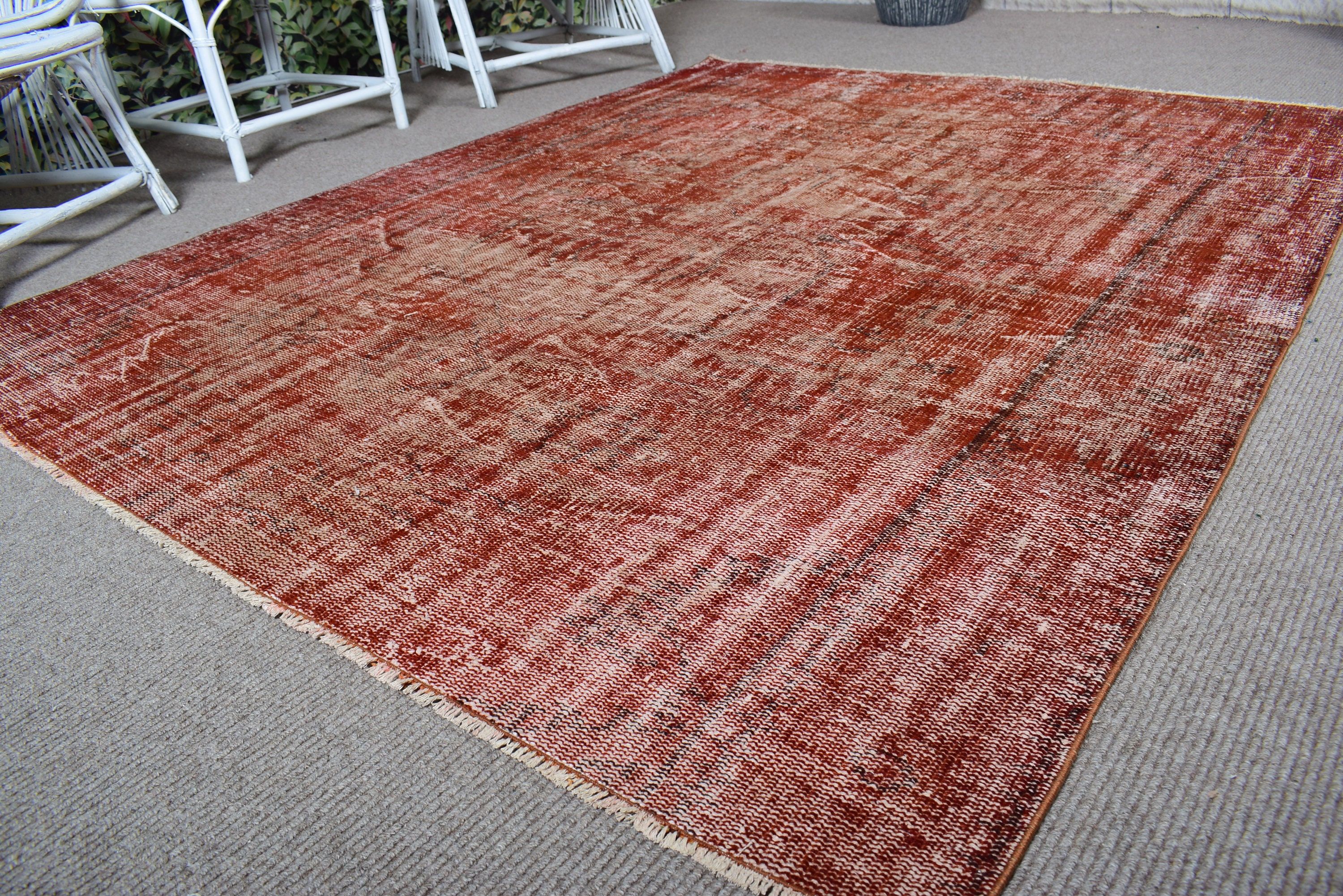 Brown Moroccan Rug, Living Room Rugs, Large Boho Rug, 5.7x7.3 ft Large Rug, Vintage Rugs, Cool Rug, Antique Rugs, Ethnic Rugs, Turkish Rug