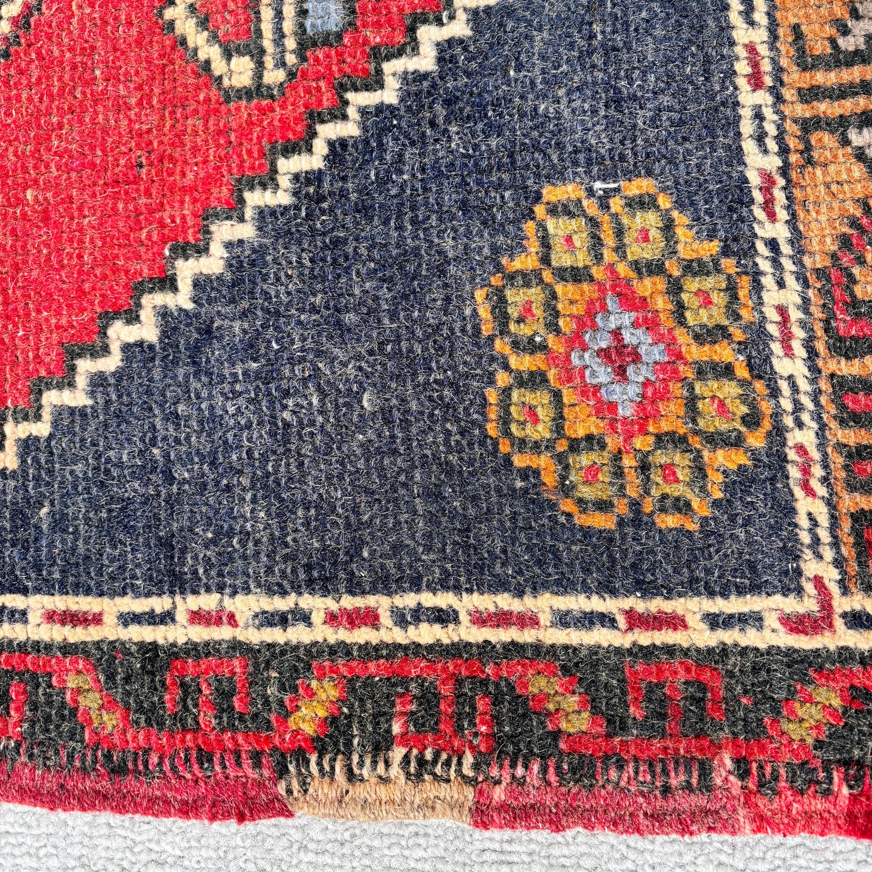 Kitchen Rug, Bedroom Rugs, Red Handwoven Rugs, Turkish Rug, 2x4.2 ft Small Rugs, Anatolian Rug, Exotic Rugs, Vintage Rugs, Handwoven Rugs