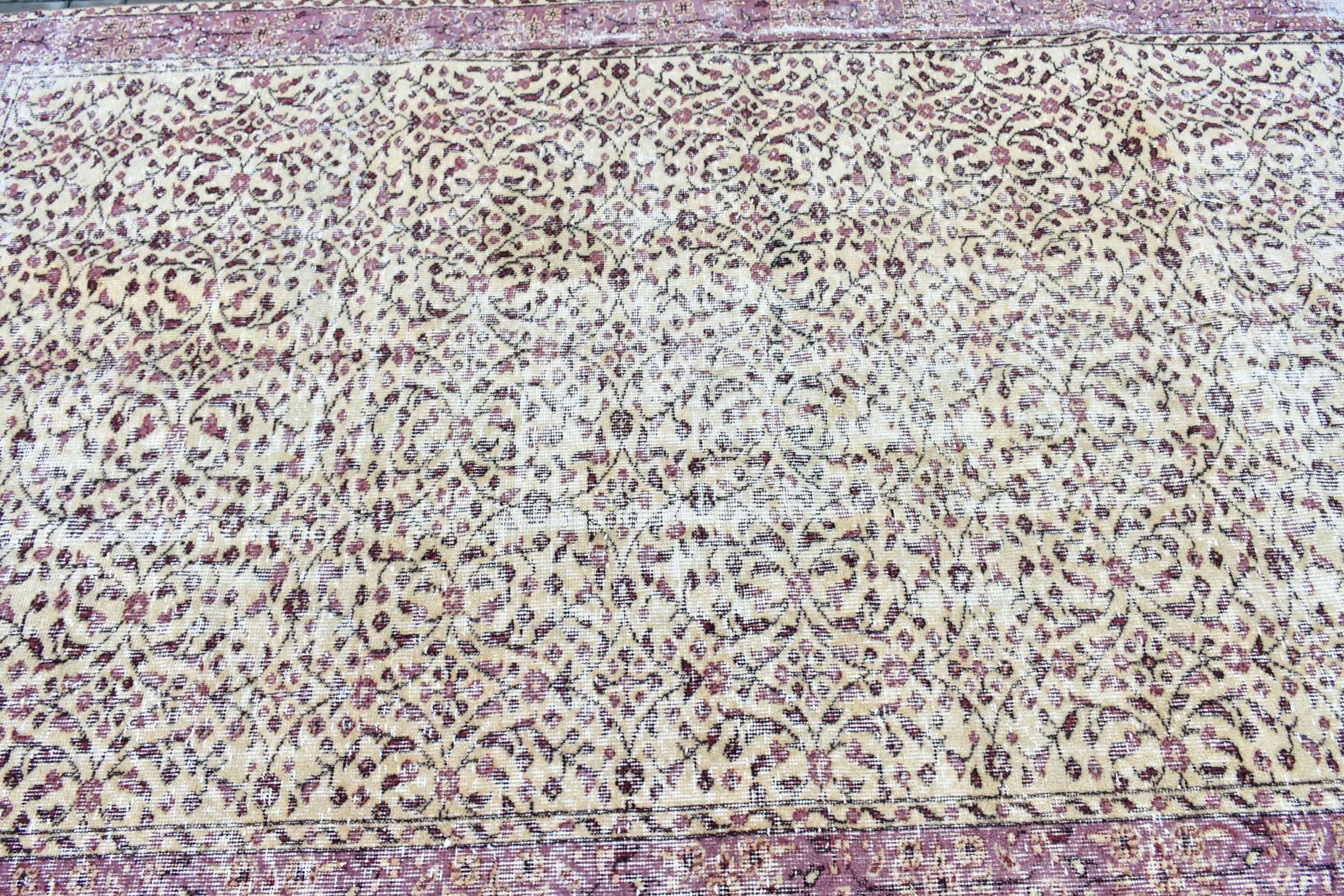 Turkish Rug, 5.1x8.7 ft Large Rugs, Home Decor Rug, Bedroom Rugs, Living Room Rug, Office Rug, Vintage Rug, Beige Anatolian Rug, Salon Rugs