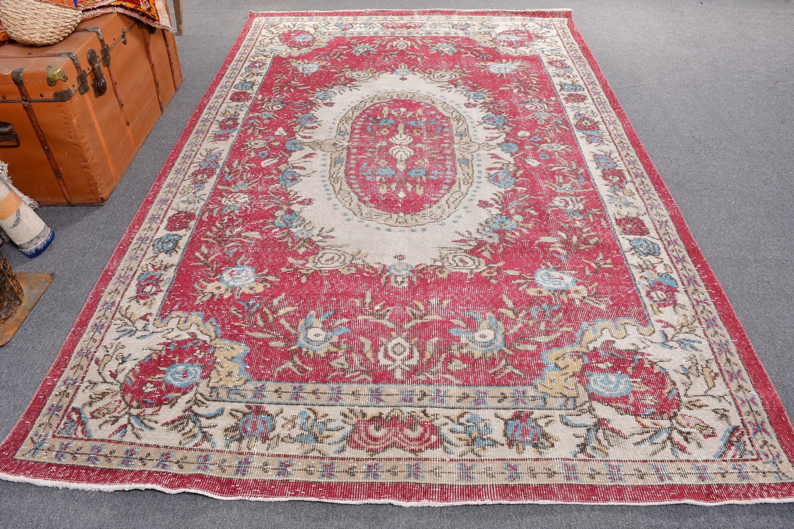 Ev Dekorasyonu Halısı, Yemek Odası Halıları, Vintage Halılar, Lüks Halılar, 6x9,7 ft Büyük Halılar, Pembe Açıklama Halısı, Türk Halıları, Dış Mekan Halısı, Salon Halıları