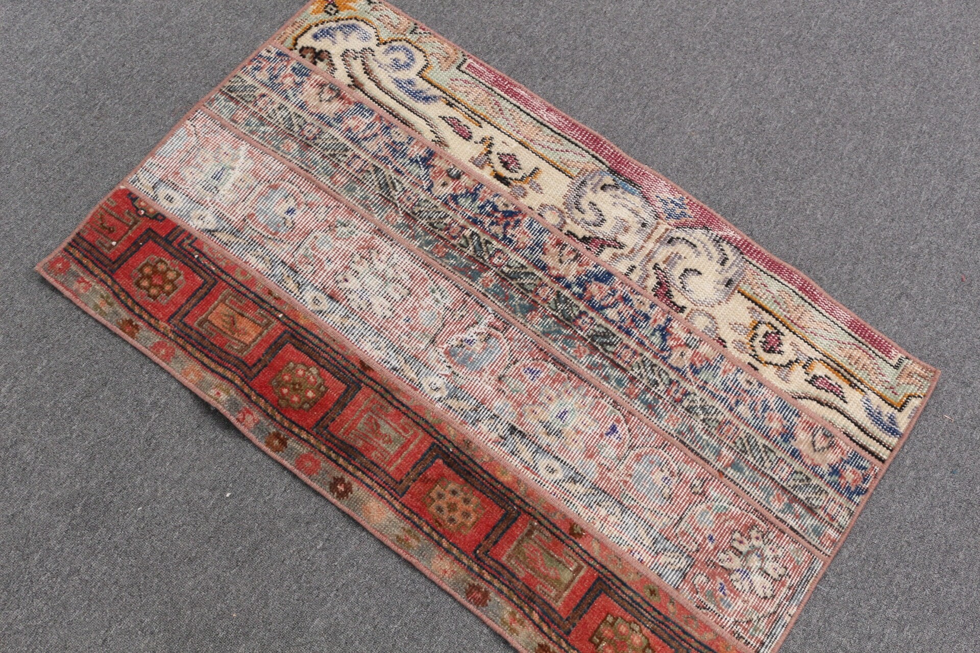 Art Rug, Bedroom Rug, Red Anatolian Rugs, Turkish Rug, Vintage Rug, 2.2x3.7 ft Small Rug, Moroccan Rugs, Car Mat Rug, Wall Hanging Rug