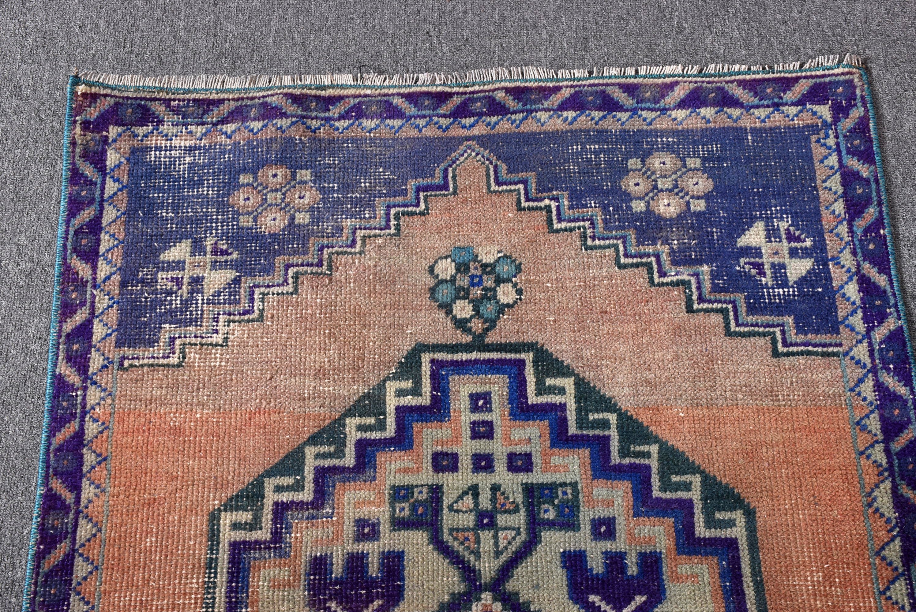 Vintage Halılar, Turuncu Anadolu Halıları, Lüks Halılar, Fas Halıları, Mutfak Halısı, Türk Halısı, Küçük Vintage Halılar, 2,4x3,7 ft Küçük Halı