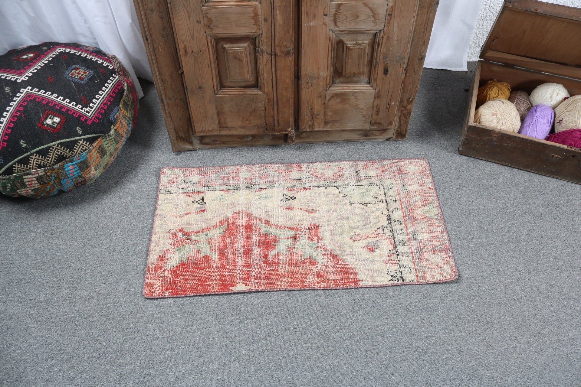 Entry Rug, Beige Luxury Rugs, 1.6x3.1 ft Small Rug, Rugs for Small Area, Vintage Rugs, Moroccan Rug, Bath Rugs, Turkish Rug, Neutral Rug