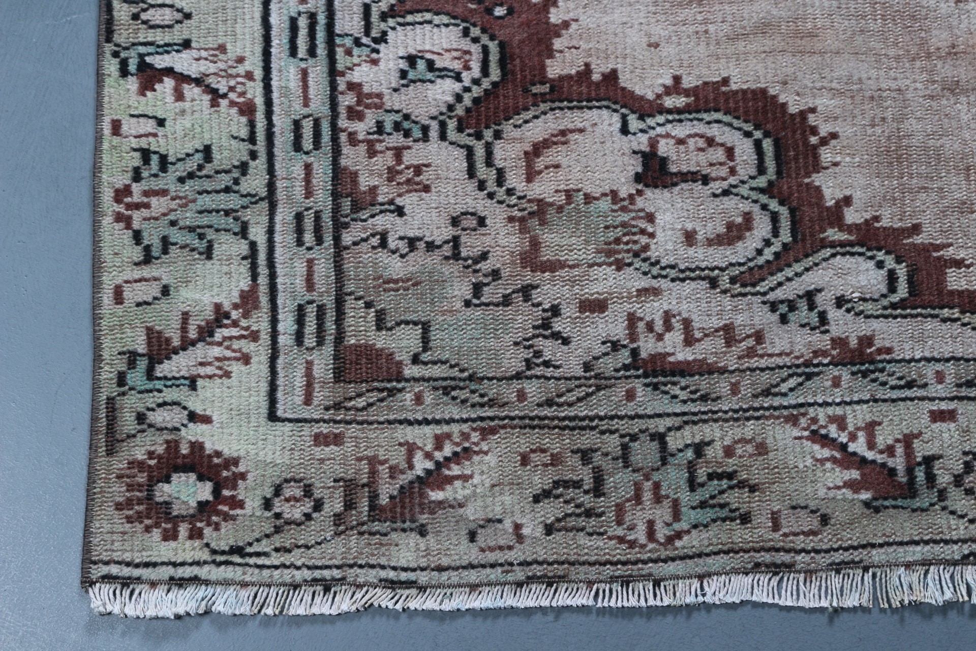 Beige Moroccan Rugs, Turkish Rugs, Oriental Rugs, Dining Room Rug, Muted Rugs, Salon Rugs, 5x9.1 ft Large Rug, Home Decor Rug, Vintage Rugs