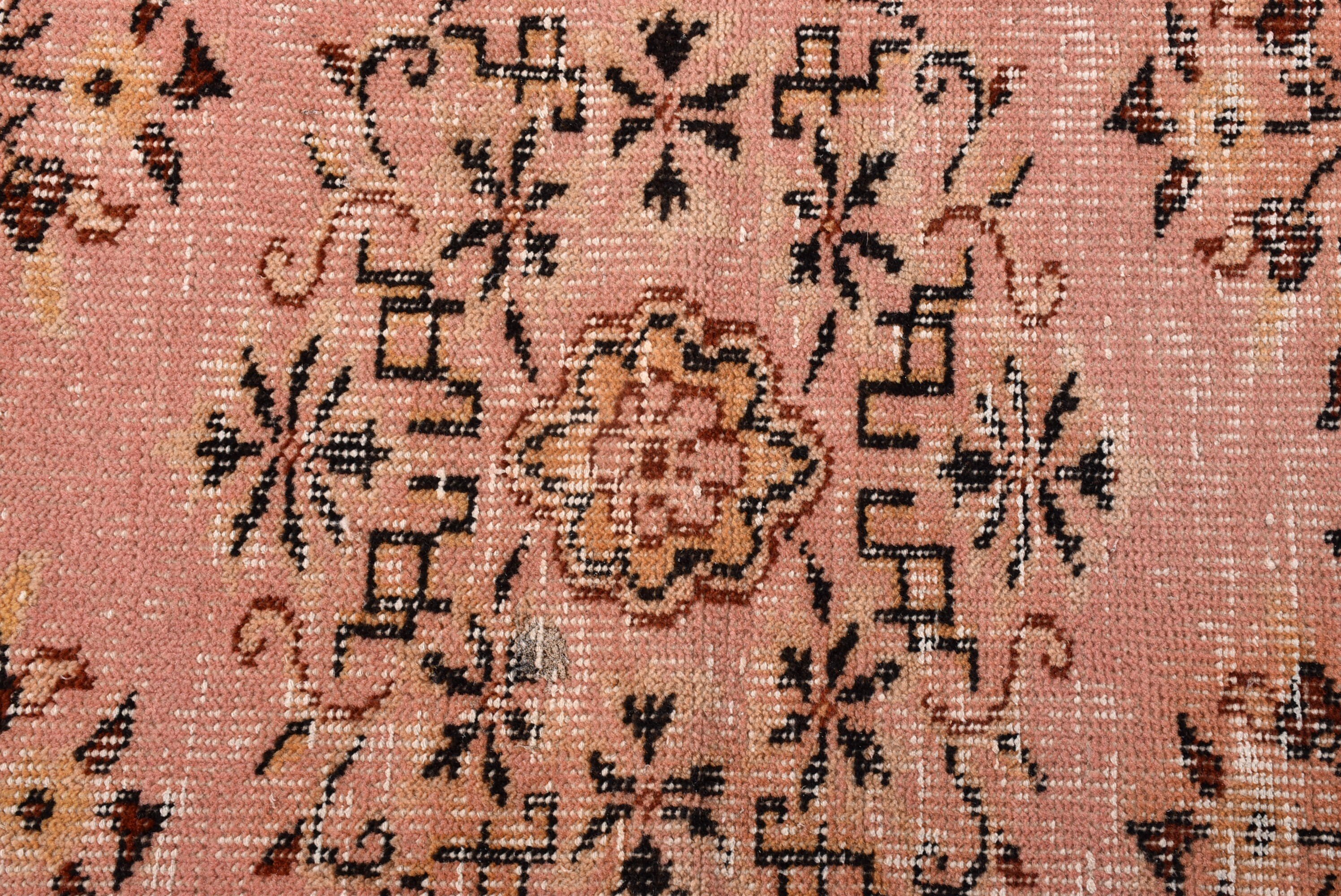 Pembe Modern Halılar, Türk Halıları, Lüks Halılar, Fas Halıları, Mutfak Halıları, Vintage Halılar, Boho Halı, Vintage Vurgulu Halılar, 3,6x6,3 ft Accent Halı