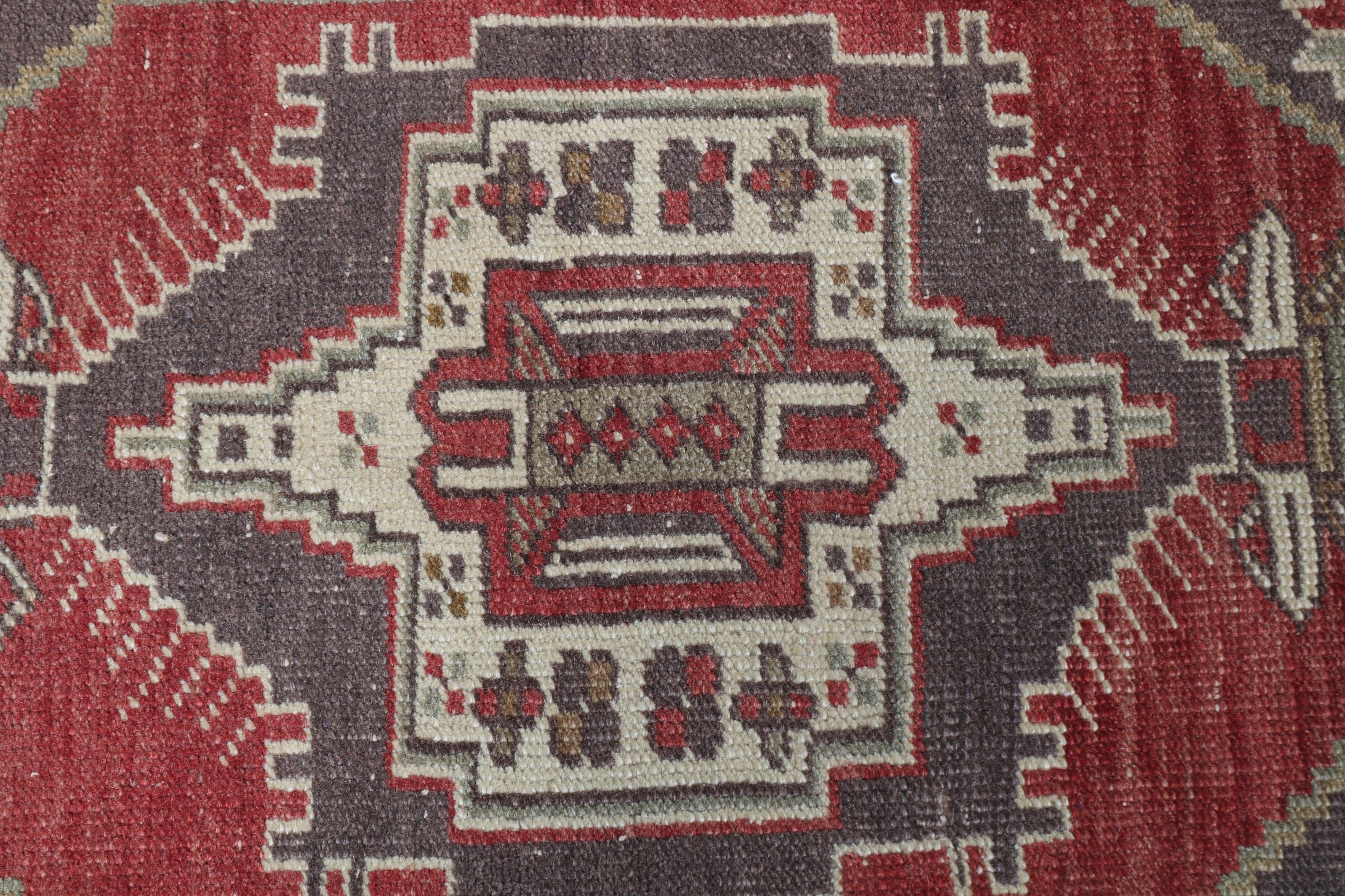 Vintage Rugs, Oushak Rug, Turkish Rugs, 1.6x2.9 ft Small Rug, Red Oriental Rug, Car Mat Rug, Rugs for Bedroom, Door Mat Rugs, Bedroom Rugs