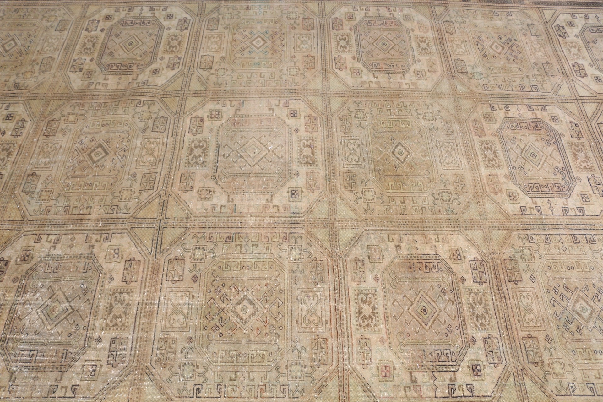 Beige Home Decor Rugs, Home Decor Rug, Turkish Rugs, Office Rug, Cool Rug, Vintage Rug, Salon Rug, Saloon Rug, 6.9x10.7 ft Oversize Rugs