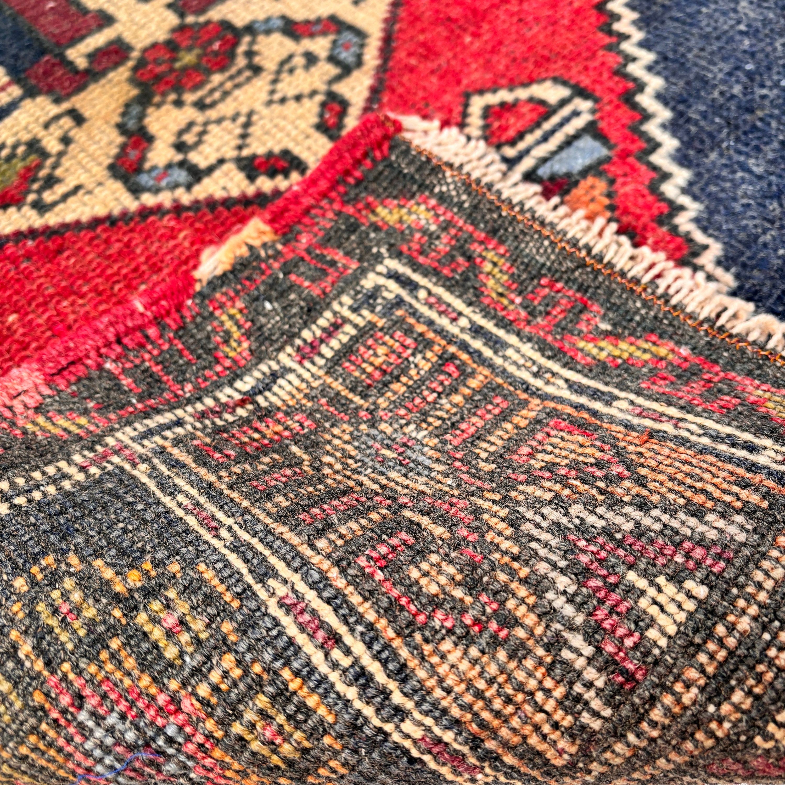 Kitchen Rug, Bedroom Rugs, Red Handwoven Rugs, Turkish Rug, 2x4.2 ft Small Rugs, Anatolian Rug, Exotic Rugs, Vintage Rugs, Handwoven Rugs