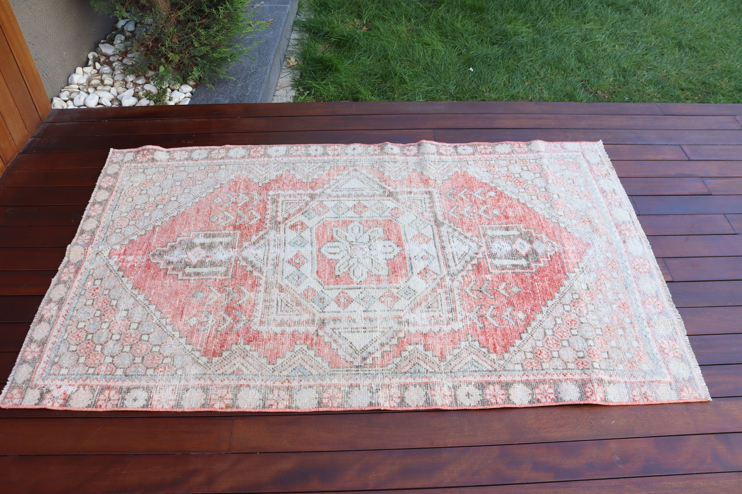 Yatak Odası Halıları, Çocuk Halıları, Vintage Halılar, Dekoratif Halılar, Fas Halıları, Bej Oushak Halıları, 3.4x5.5 ft Accent Halıları, Türk Halıları