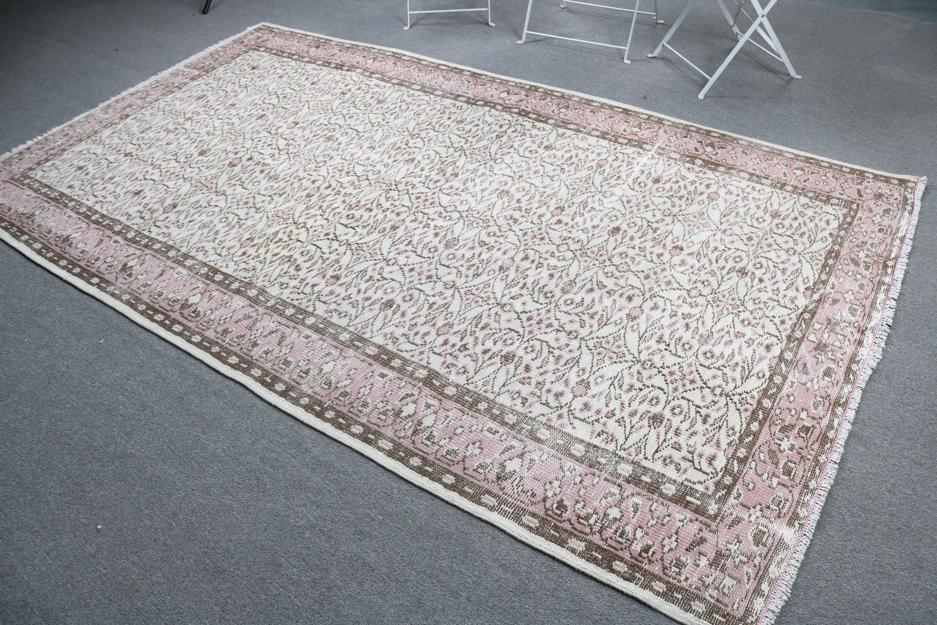 Dining Room Rugs, Floor Rug, 5.2x9.1 ft Large Rug, Vintage Rugs, Oriental Rugs, Turkish Rugs, Beige Cool Rug, Large Boho Rug